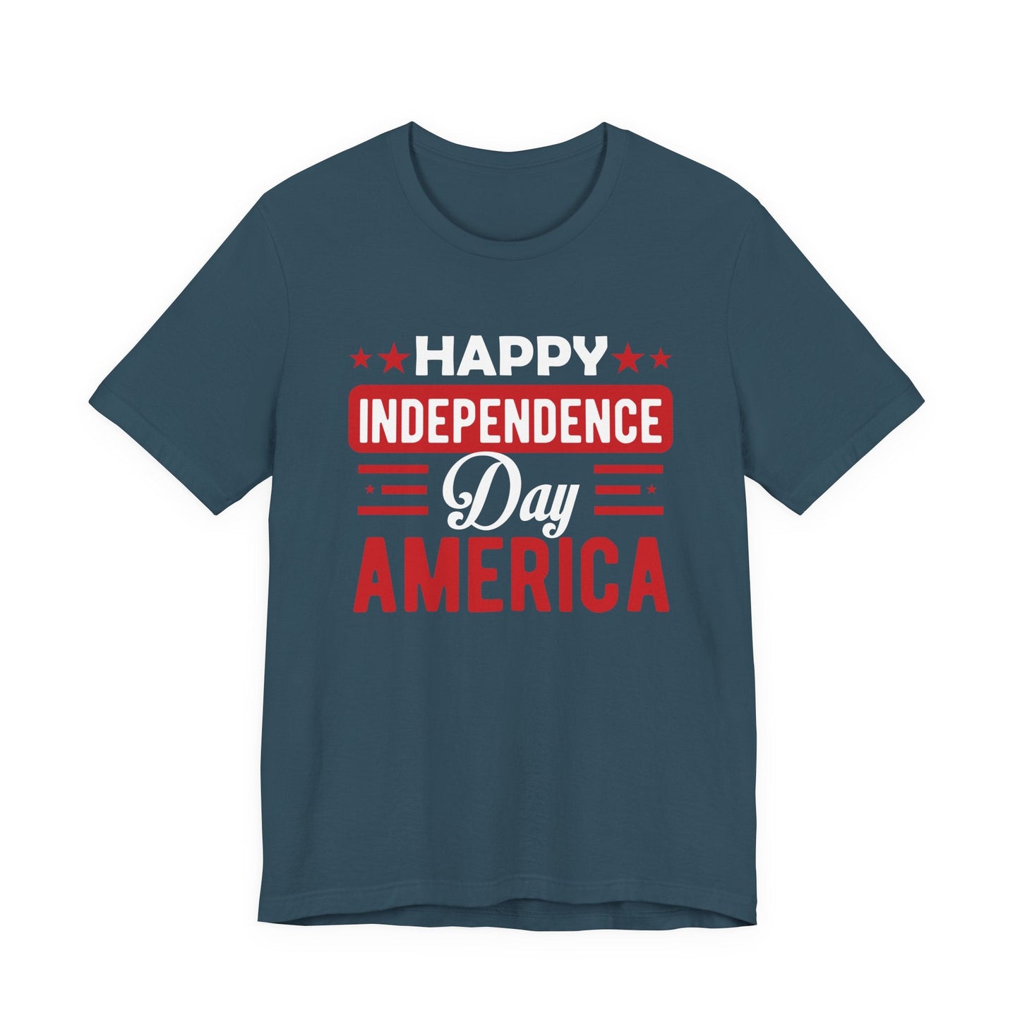 Happy Independence Day America Graphic Unisex Cotton T-Shirt 015