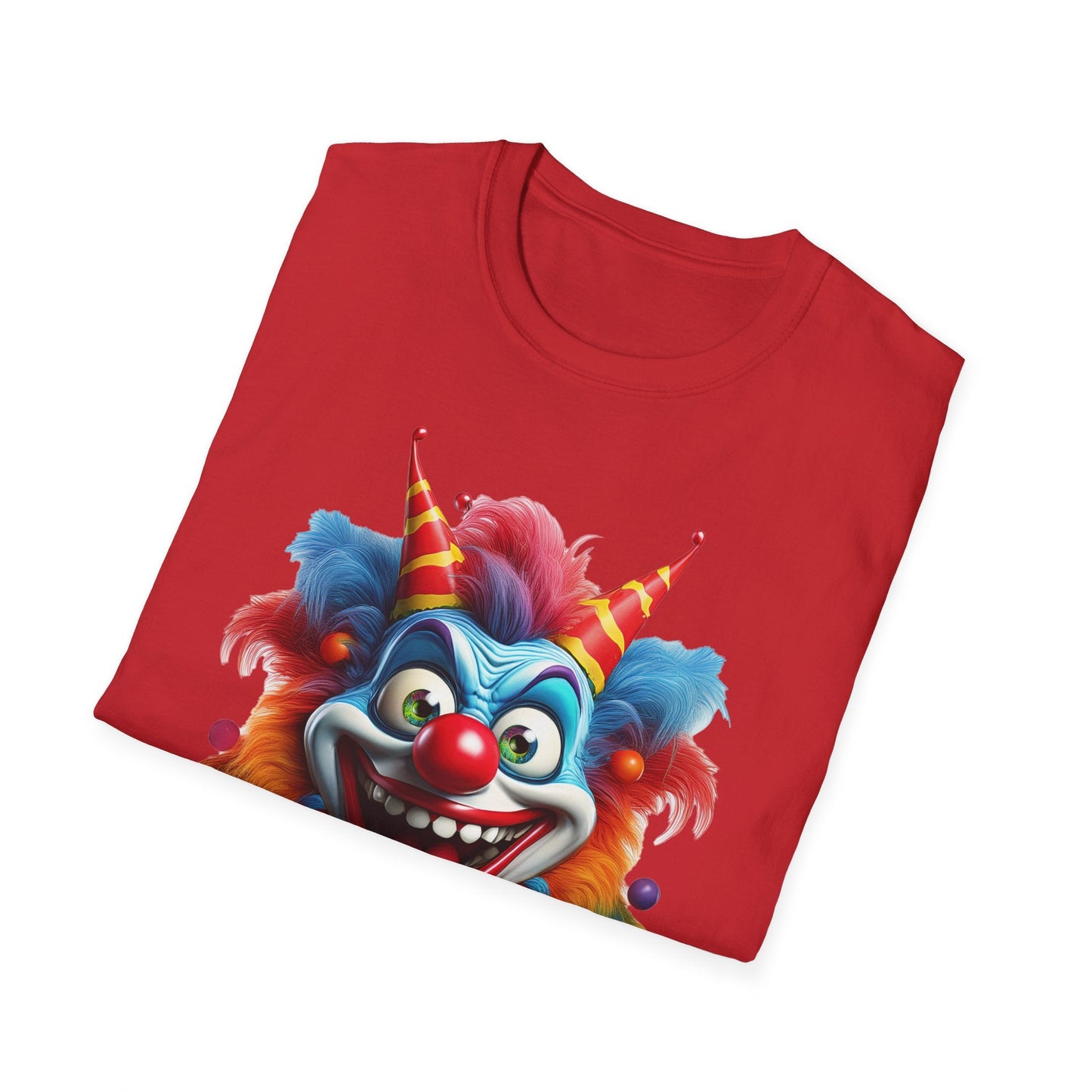 Clown Shirt For Men And Women Funny Circus Tee Scary Man Shirt Unisex Softstyle Tee
