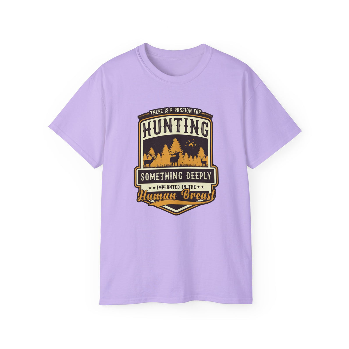 Hunting Badge Graphic Tee | Forest Trees Camper Outdoors