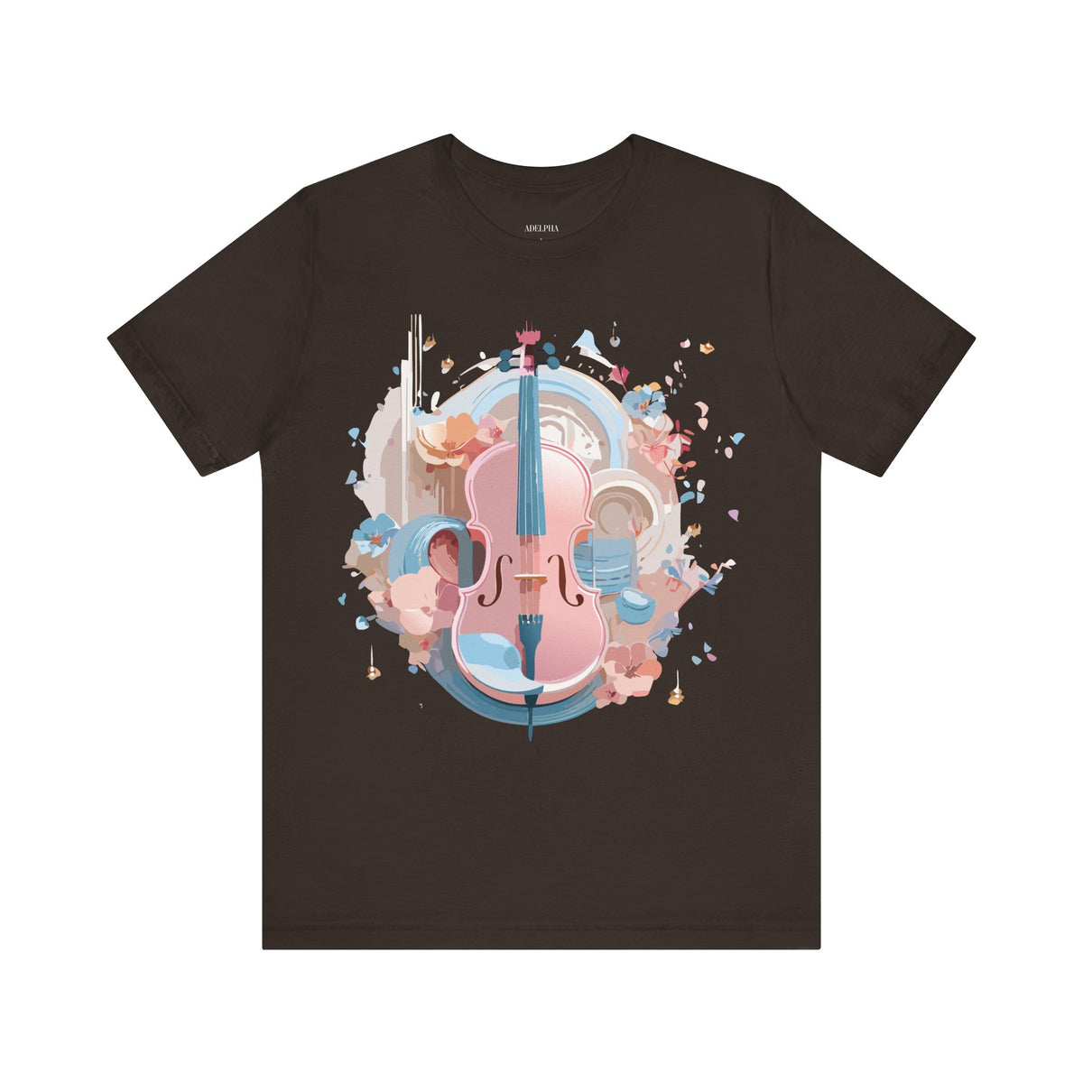 Music Graphic Unisex Cotton Bella+Canvas Tee with Art Design m111