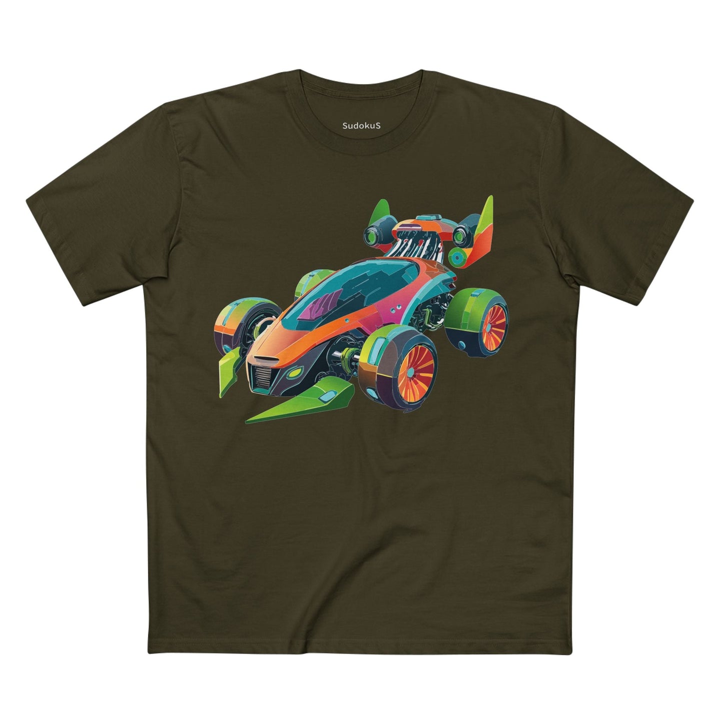 Car Graphic Unisex 100 Cotton Staple Tee 21