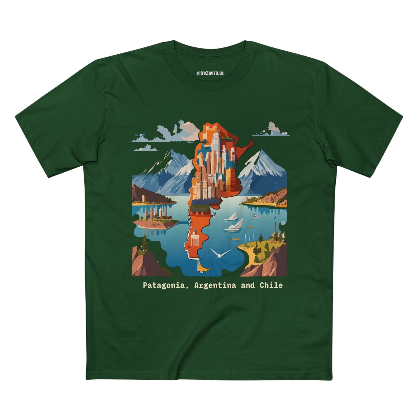 Travel Shirt For Tourists Unisex Premium Cotton Tee With Original Art Design By Retro2Nova