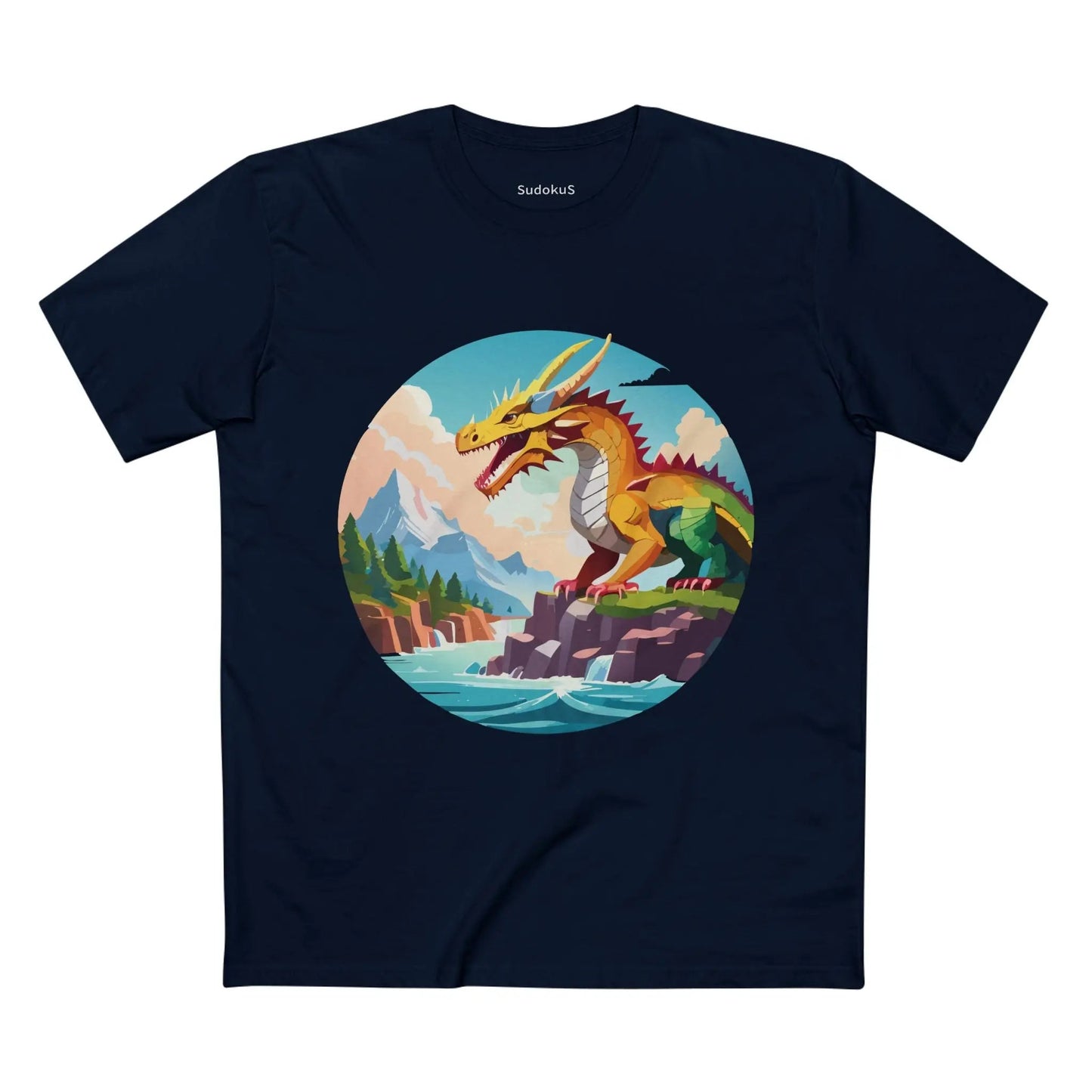 Dragon Graphic Unisex 100 Cotton Staple Tee 31