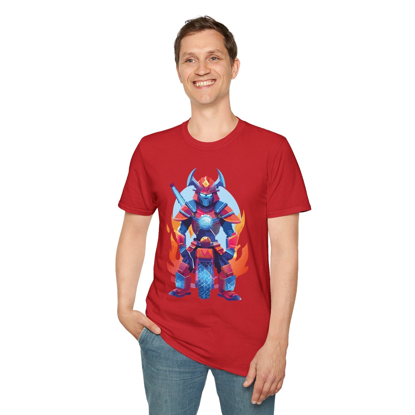 Samurai Shirt Unisex Gildan Softstyle 64000 Tee 100 Percent Ring Spun Cotton Comfort All Day Wear