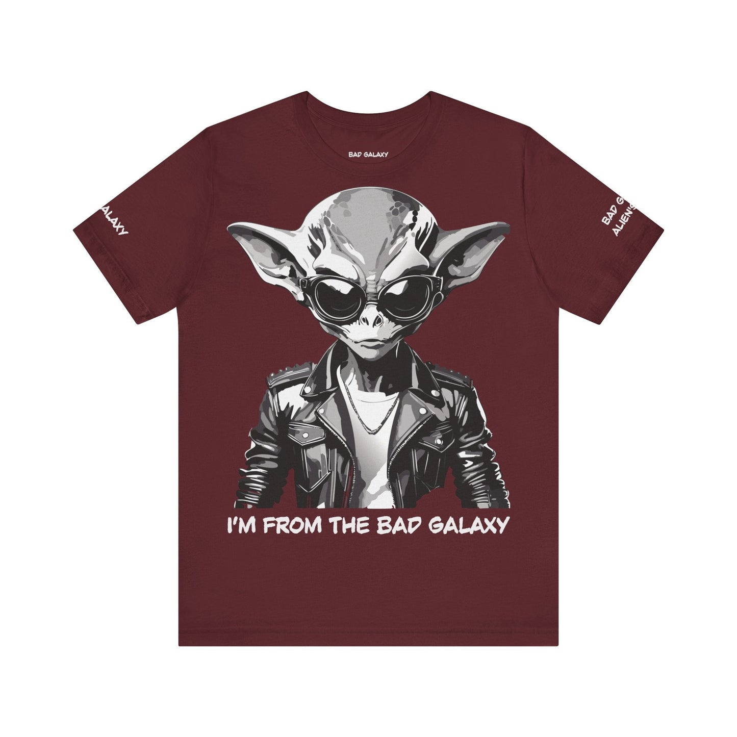 Tee Shirt With Alien From Bad Galaxy 100 Percent Cotton Made In USA Free Shipping