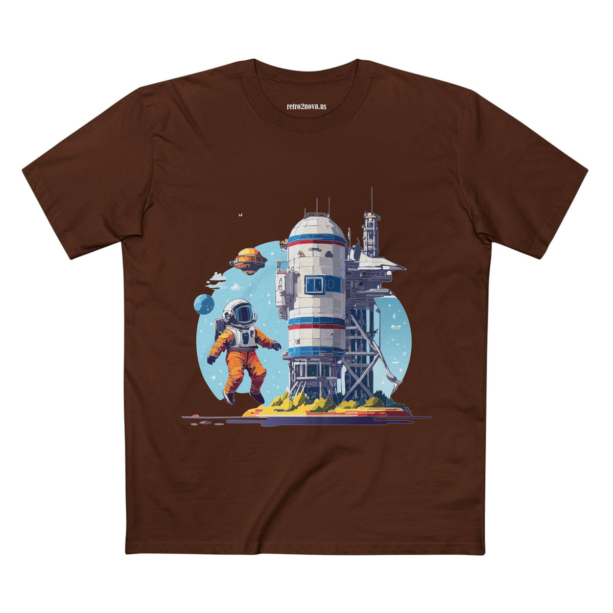 Cosmos Astronaut Graphic Tee Staple Unisex 100 Cotton Tee Shirt - CS-8