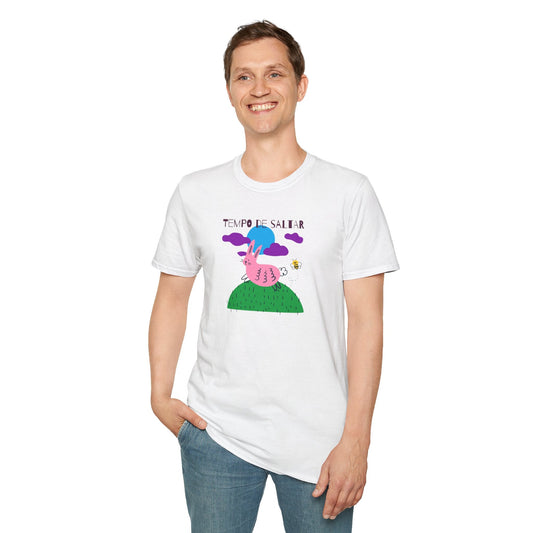 Funny Easter T Shirt Unisex Softstyle 64000 Art Design With Easter Prints 100 Percent Ring Spun Cotton