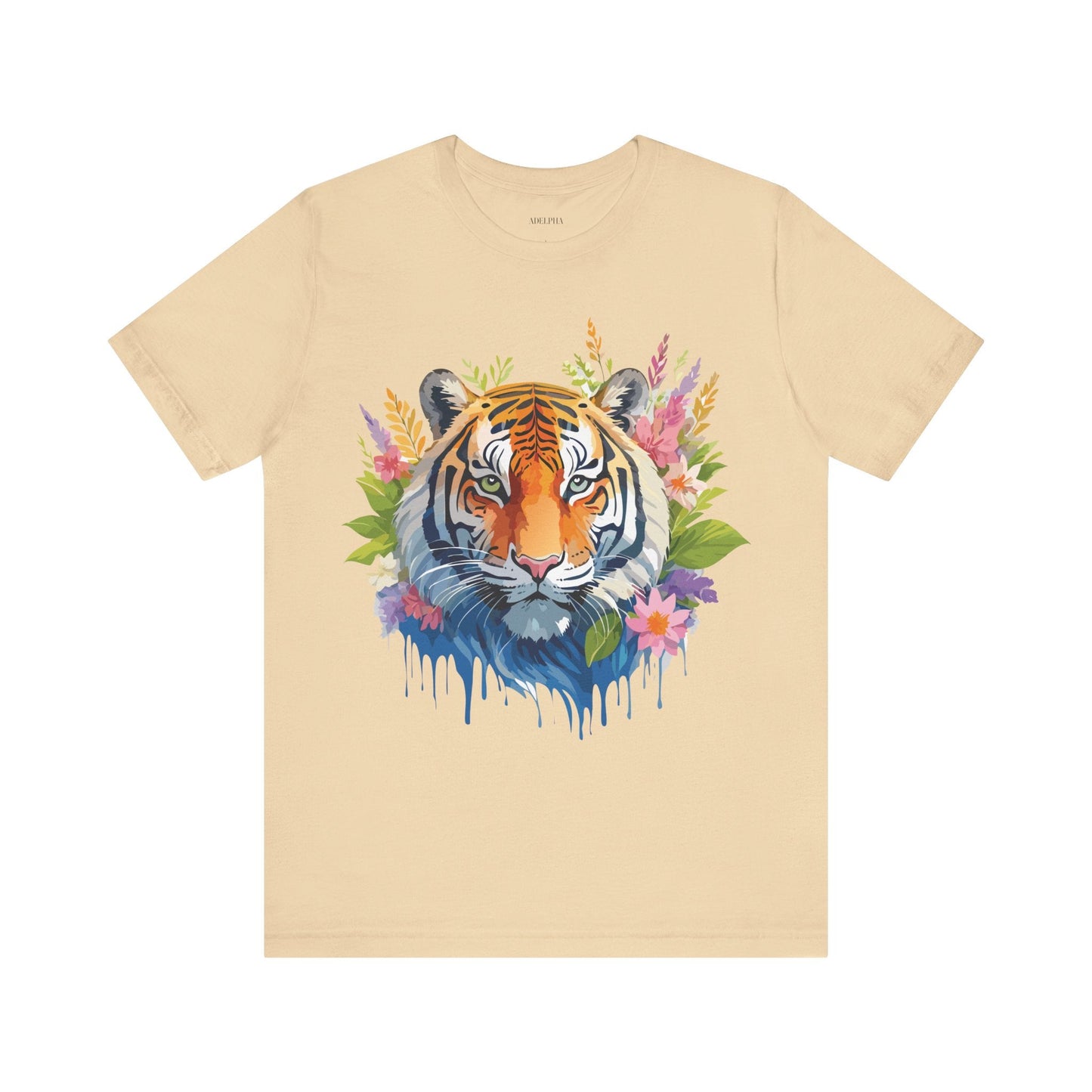 Tiger Graphic Tee Unisex Vintage Style Shirt With Original Adelpha Artwork Premium Quality