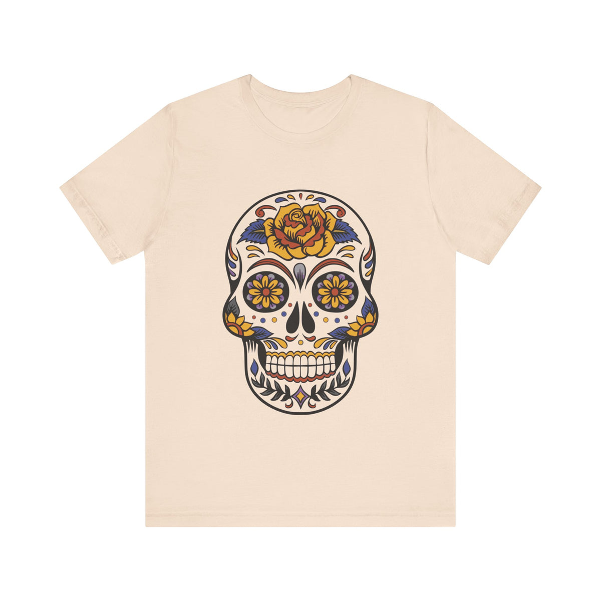 Camiseta unisex de algodón con calavera