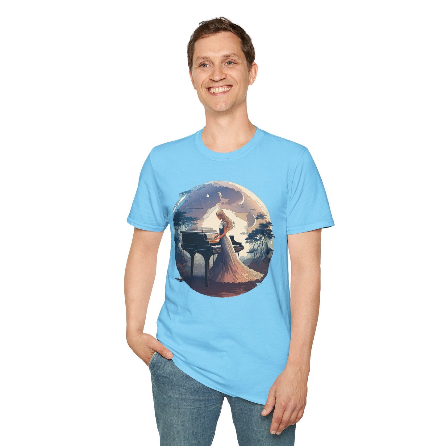 Womens Graphic T Shirts Art Design Shirt Unisex Softstyle Gildan 64000 Short Sleeve