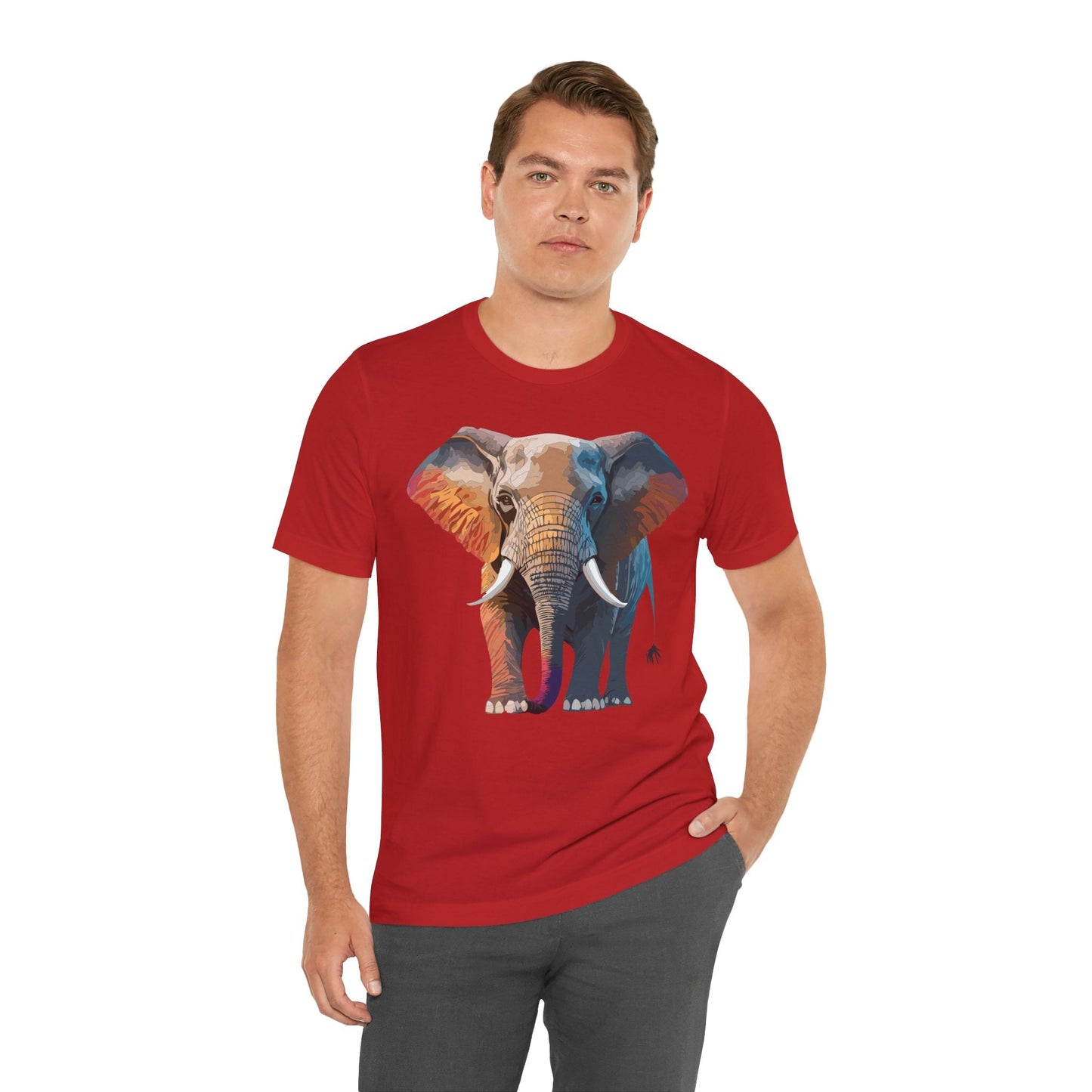 Unisex Animal Shirt With Animals Art Design Graphic Tee Short Sleeve Wild Animals