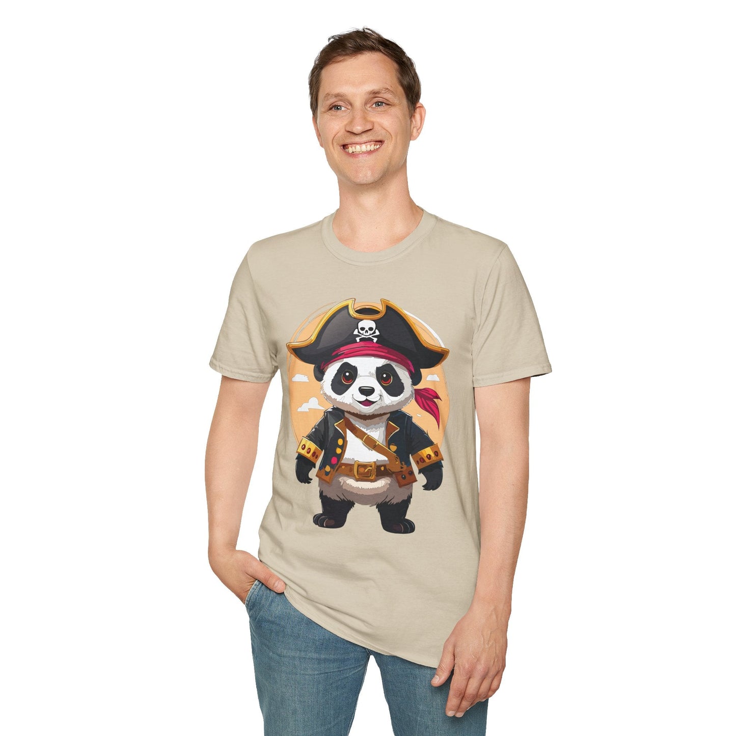 Panda Shirt Unisex T Shirt With Panda Animal Tee Animals Gildan Softstyle 64000 Cotton