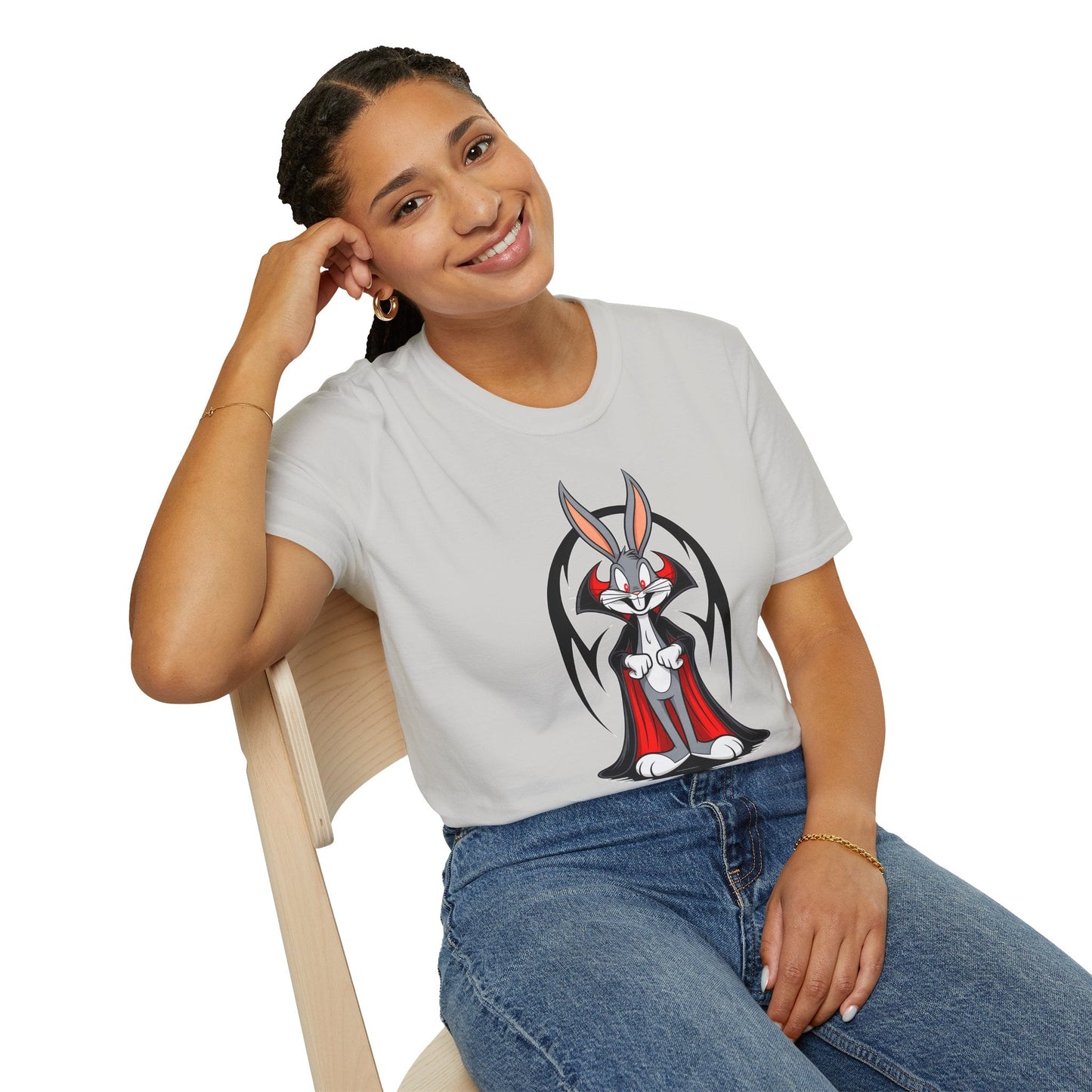 Bugs Bunny Shirt Unisex T Shirt Cartoon Design Gildan Softstyle 64000 Premium Cotton Tee