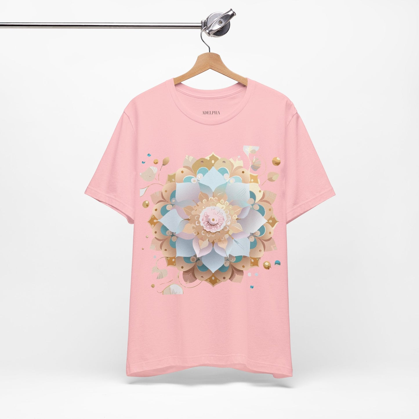 Mandala Graphic Unisex 100 Cotton Vintage Floral Artwork Tee 9
