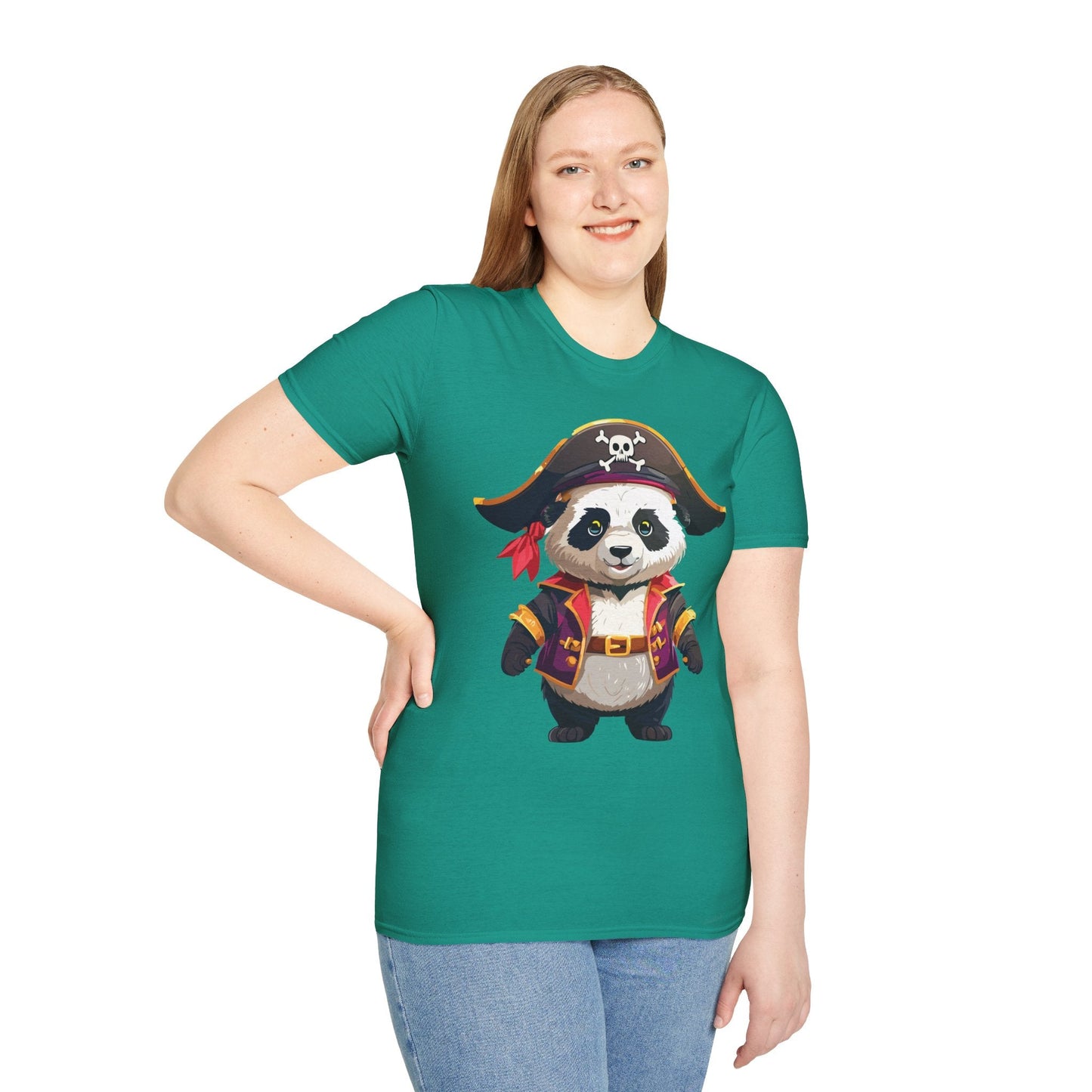 Panda Shirt Unisex Panda Tee Softstyle 64000 Gildan 100 Percent Cotton Animal Tee