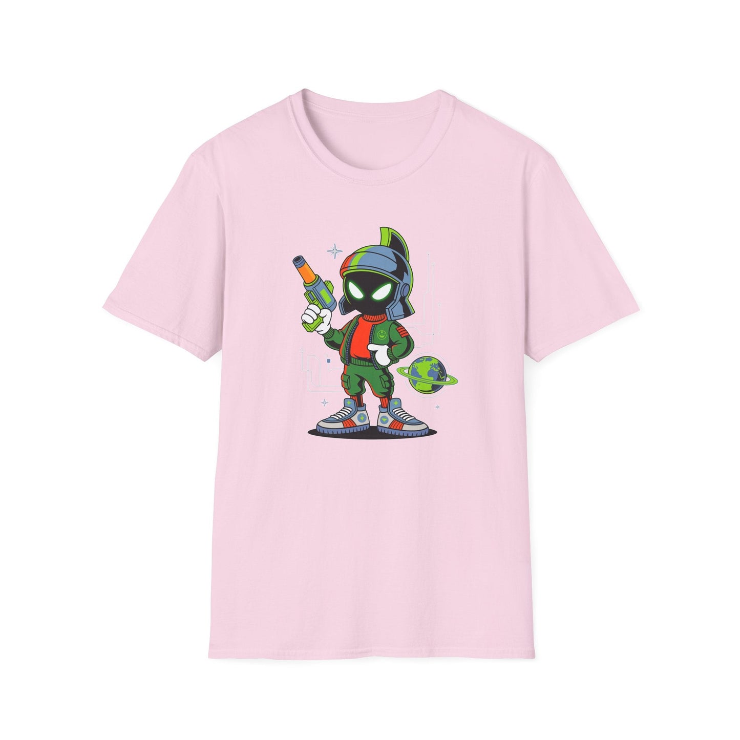 Gildan Softstyle 64000 Unisex Cartoon T Shirt With Animation And Funny Animals Design