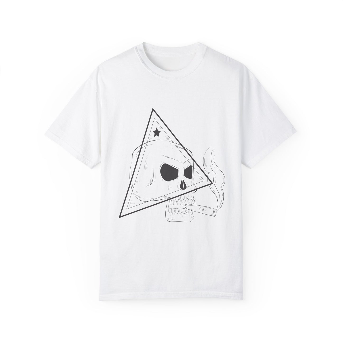 Unisex Cotton Tee Shirt with Skull