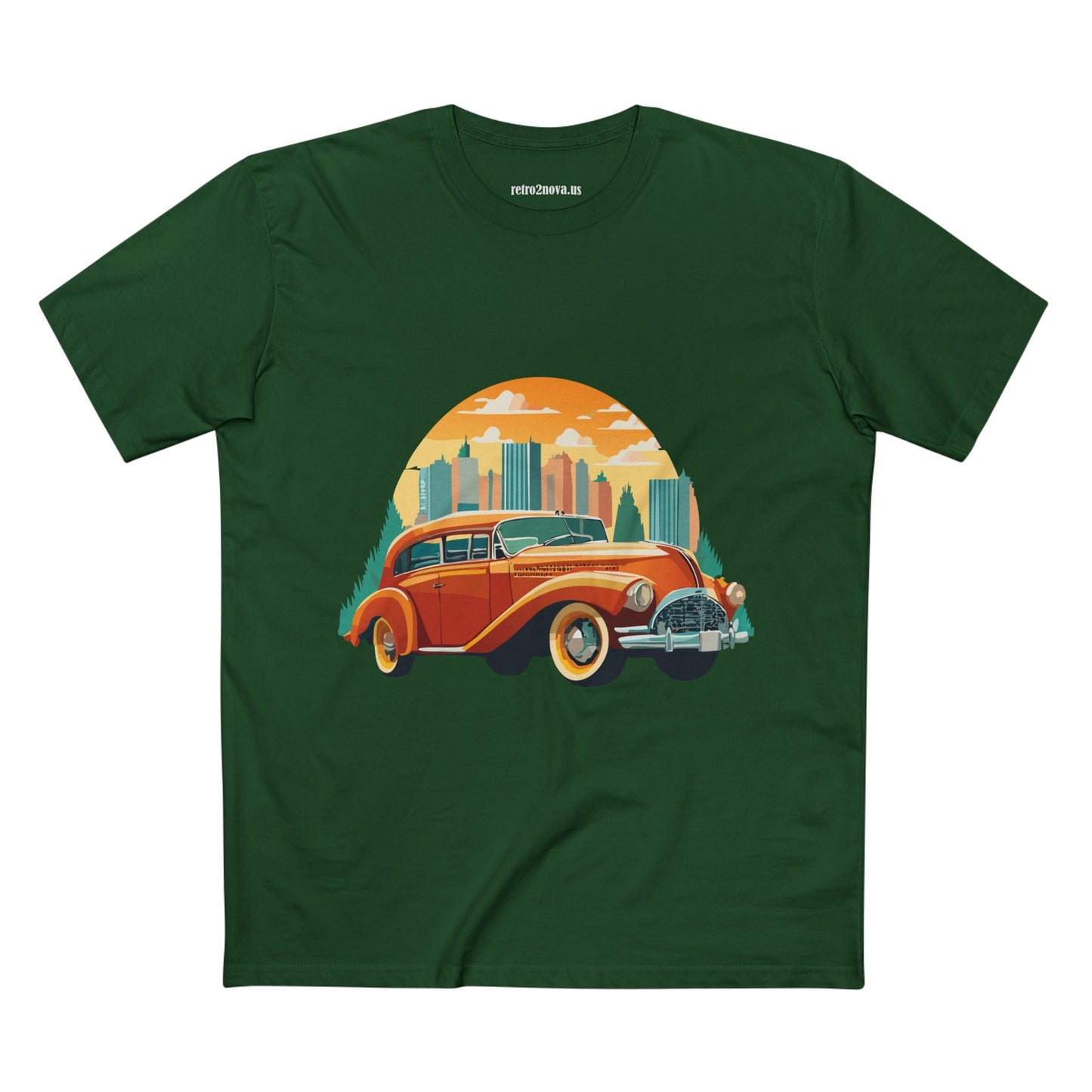 Retro Car Shirts Vintage Car Tee By Retro2Nova Unisex Premium Cotton Original Art Design Collection