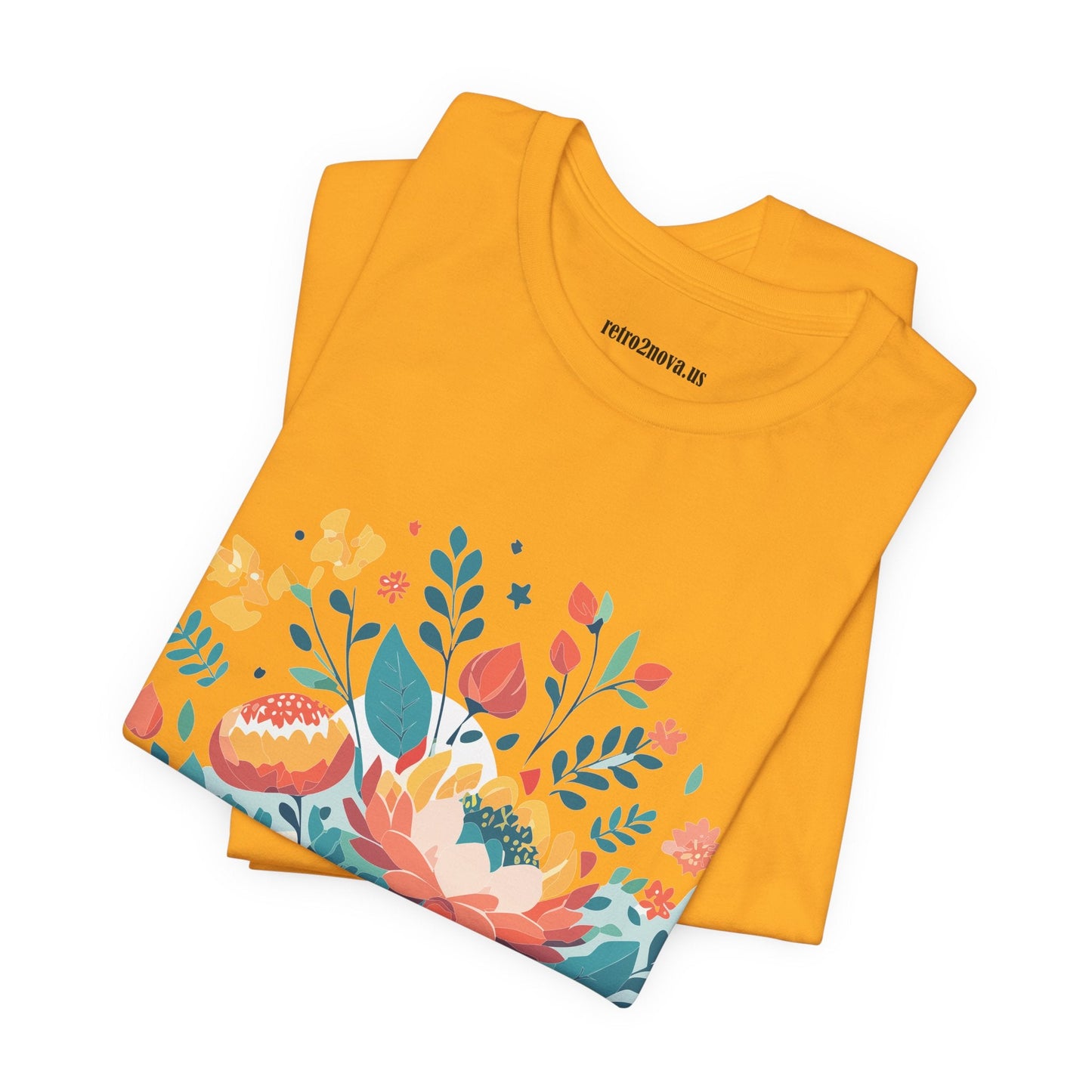 Flowers Shirt Floral Shirt Unisex Jersey Short Sleeve Tee Breathable Fabric Free Shipping