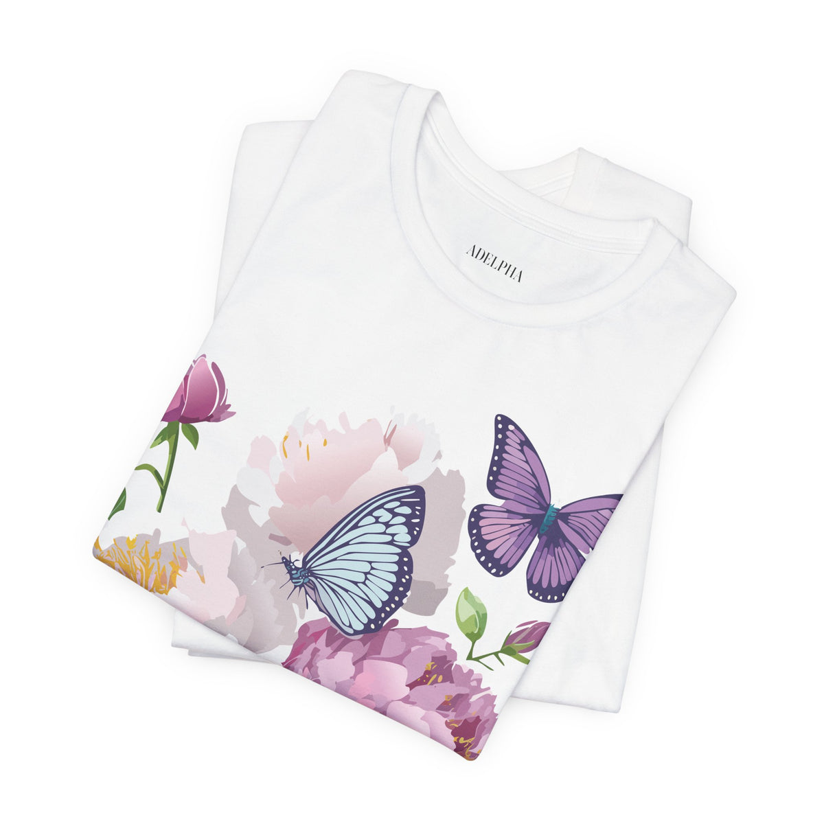 Floral Graphic Tee Shirt - Bella+Canvas Unisex 100 Cotton 32