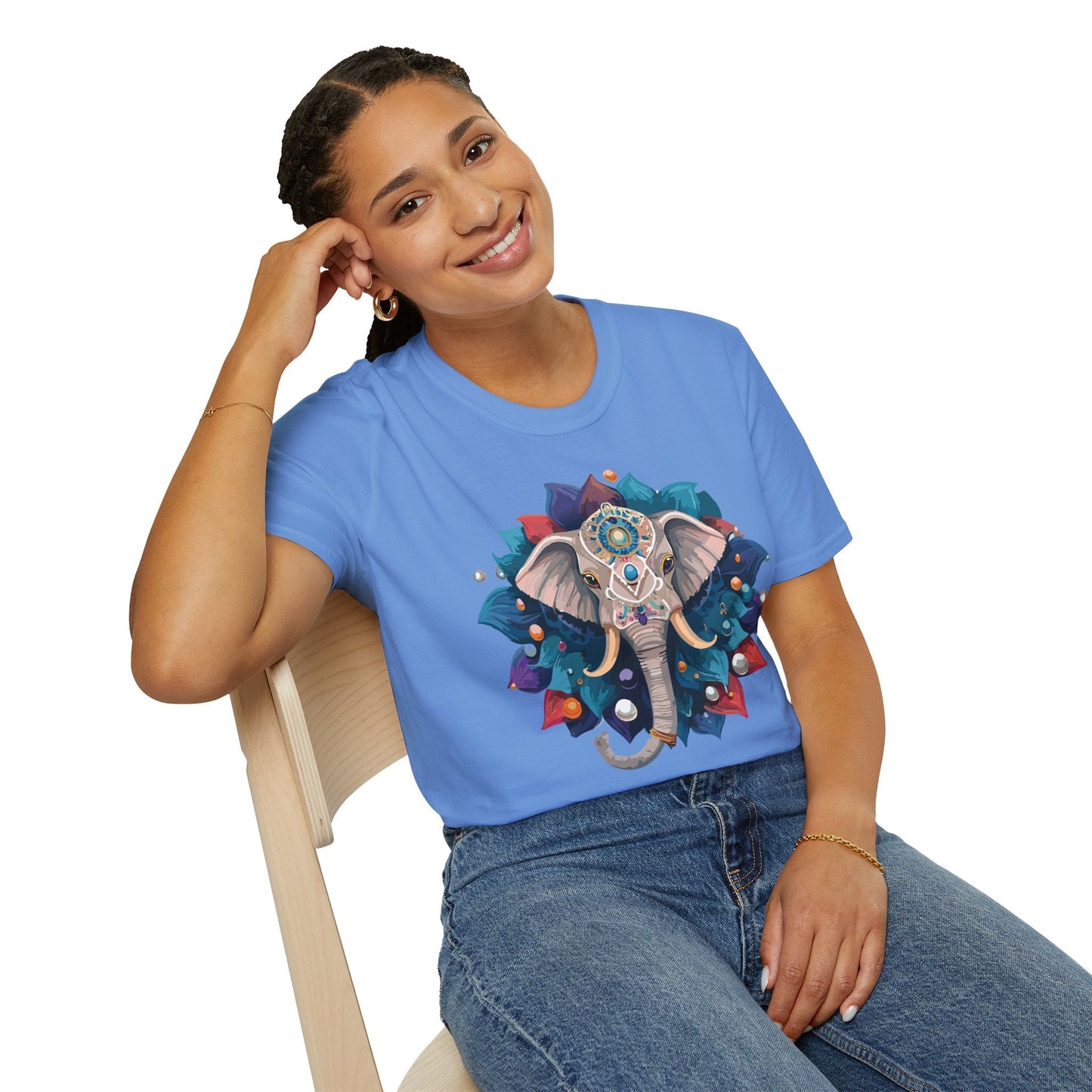 Elephant T Shirt Unisex Softstyle 64000 Short Sleeve Cotton Tee Comfortable Everyday Wear