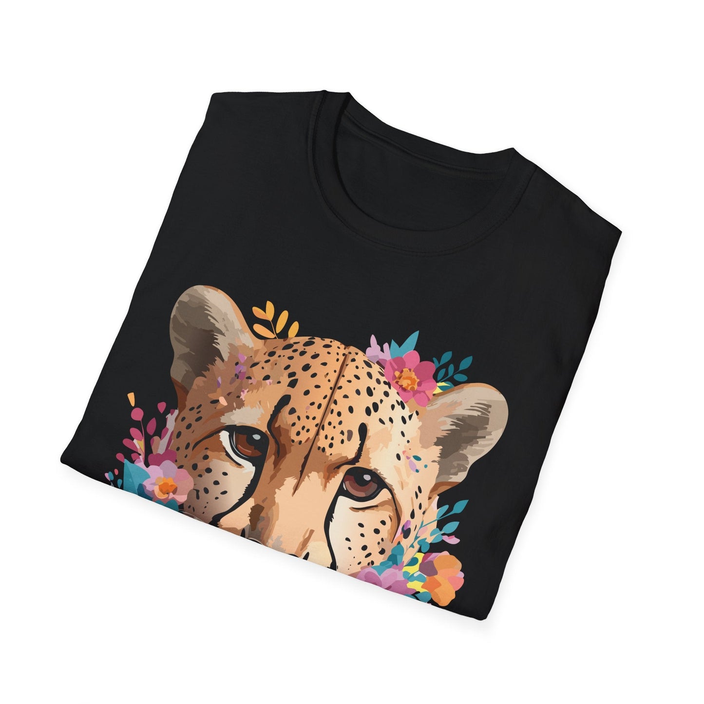 Cheetah Print Unisex Softstyle Tee Gildan 64000 Cotton Short Sleeve Shirt