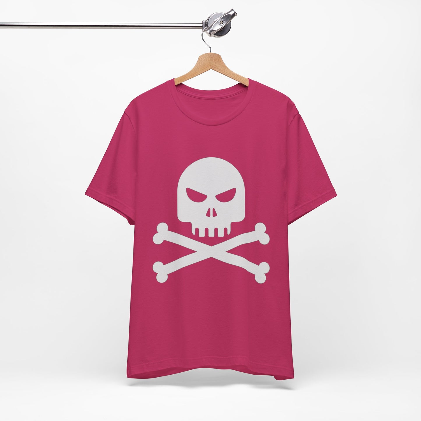 Unisex Cotton Tee Shirt with Skull