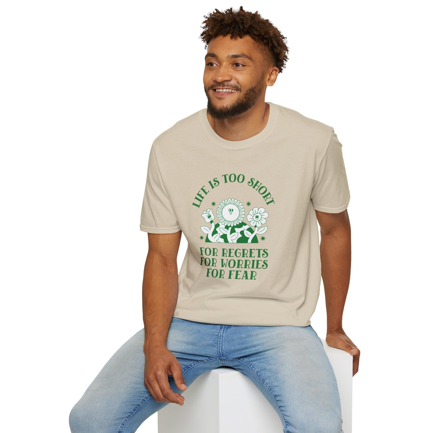 Positive Slogan T Shirts With Positive Words Tee Shirt Good Quotes Unisex Gildan Softstyle 64000 100 Percent Cotton