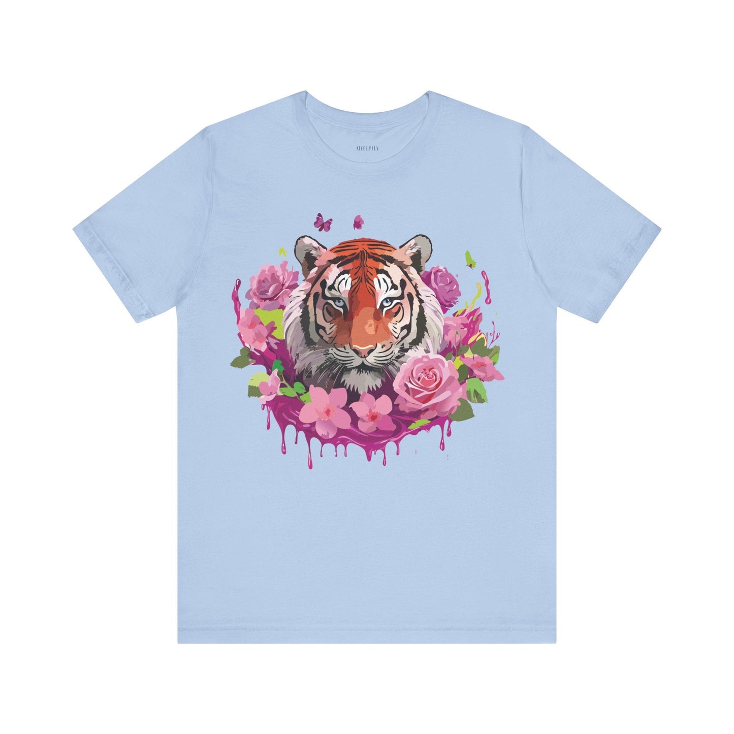 Tiger Graphic Unisex 100 Cotton Vintage Art with Animal Tee 10