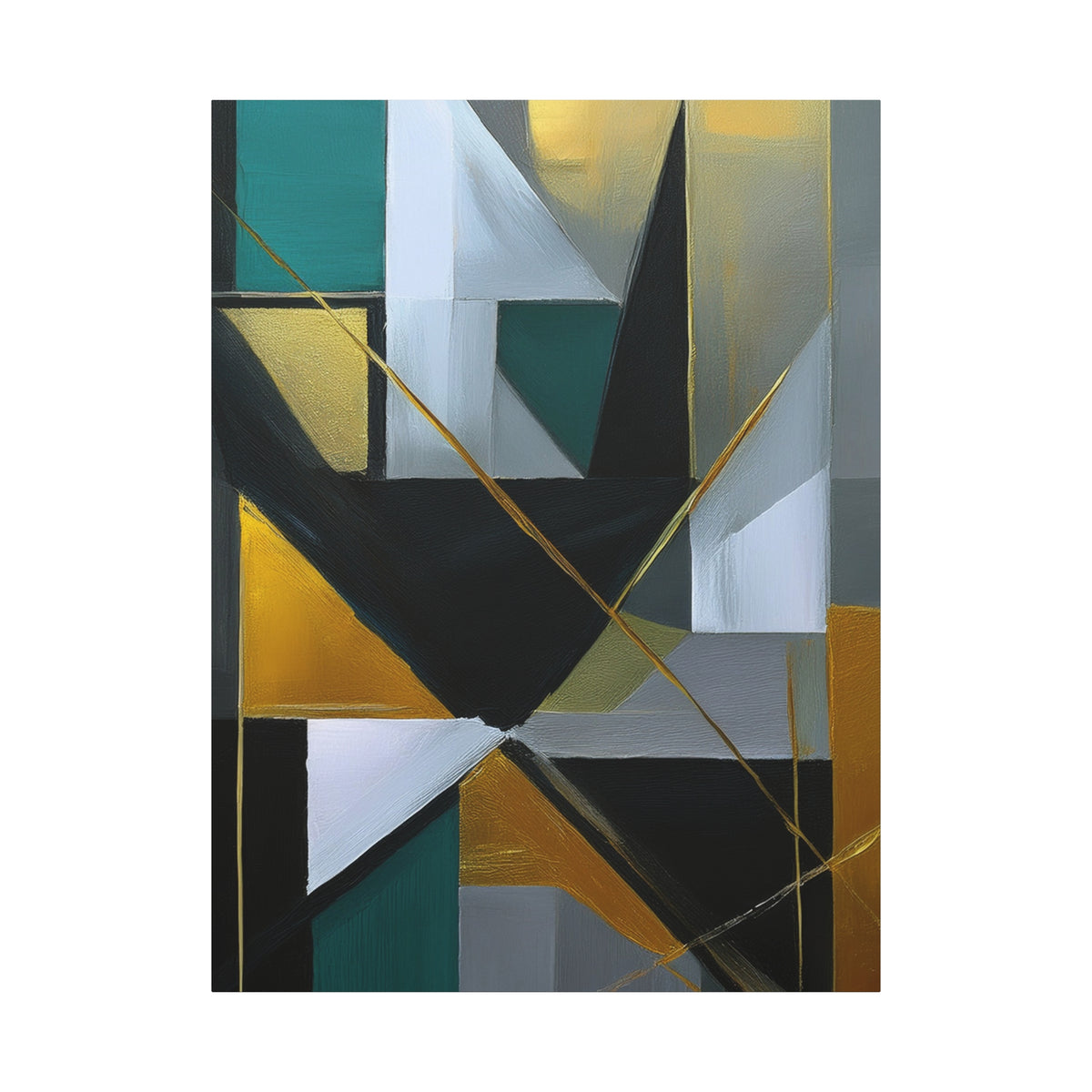 Abstract Geometric Painting Print Canvas 20x24,20x30,24x30 24x32,24x36,30x40 32x48,36x48,40x60 Pine-Wood Inner Frame ABS-77
