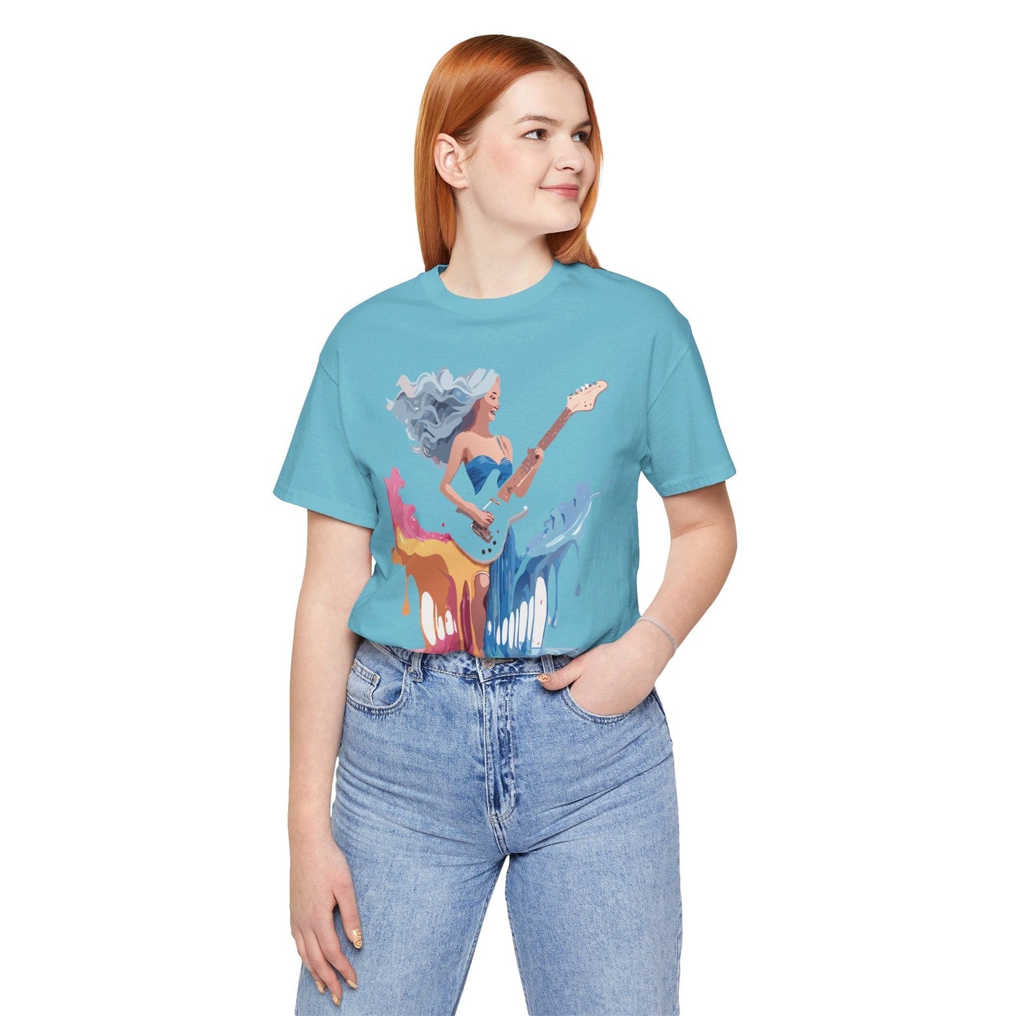 Music Graphic Tee Unisex Short Sleeve Shirt With Vintage Inspired Artwork From Adelpha