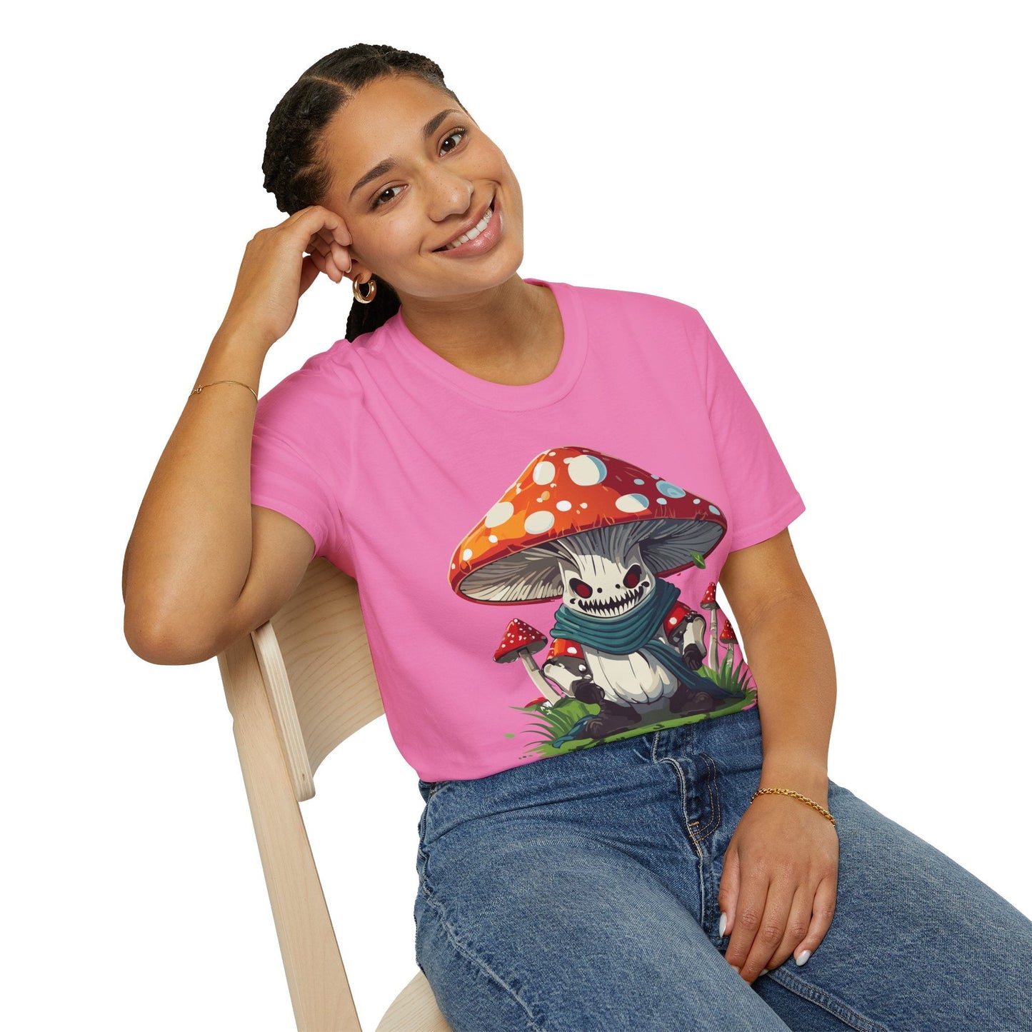 Unisex Mashroom T Shirt Funny Fungus Inspired Design Gildan Softstyle 64000 Tee Shirt