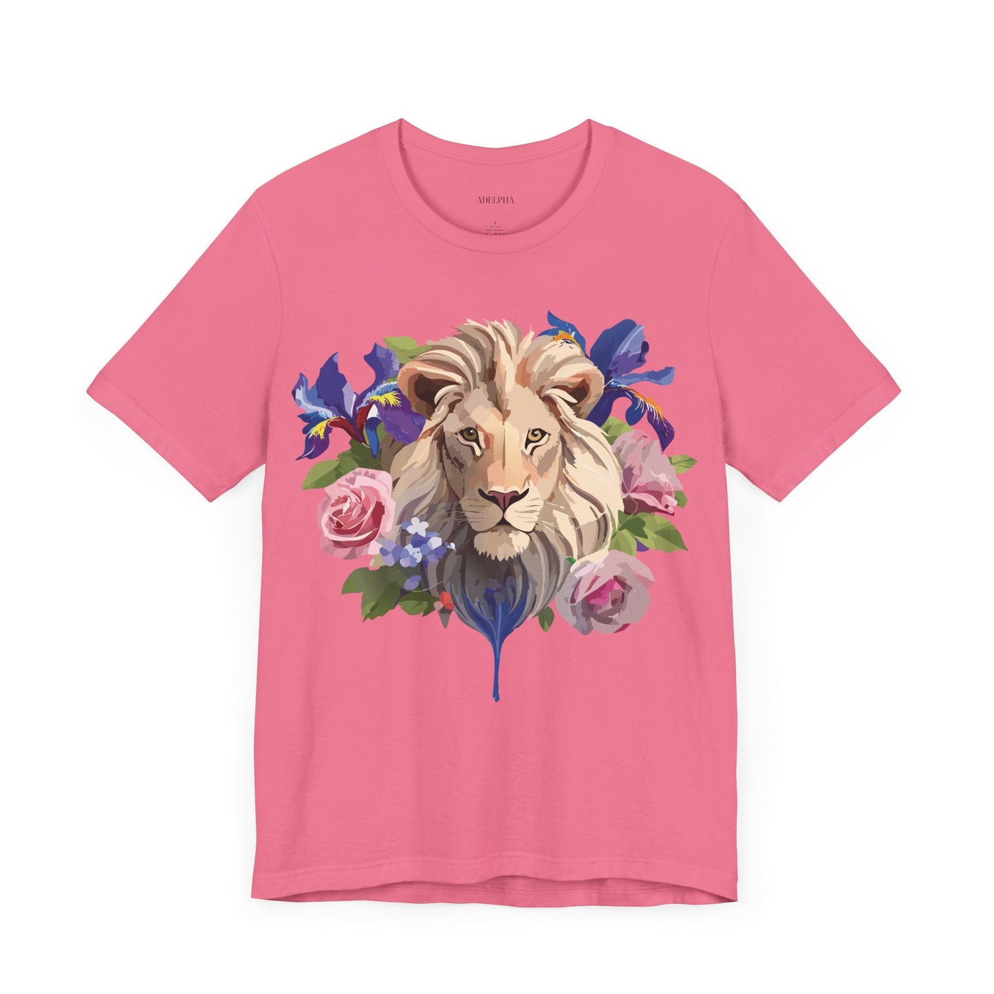 Adelpha Lion Graphic T Shirt Unisex Short Sleeve Art Design Tee Vintage Inspired