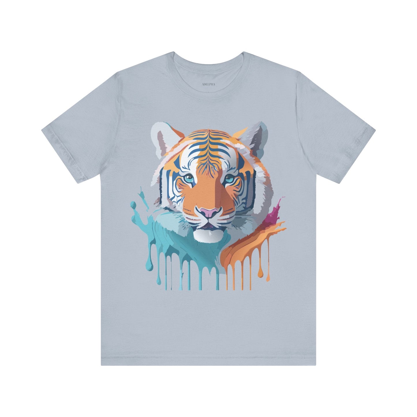 Tiger Graphic Unisex 100 Cotton Vintage Art with Animal Tee 16