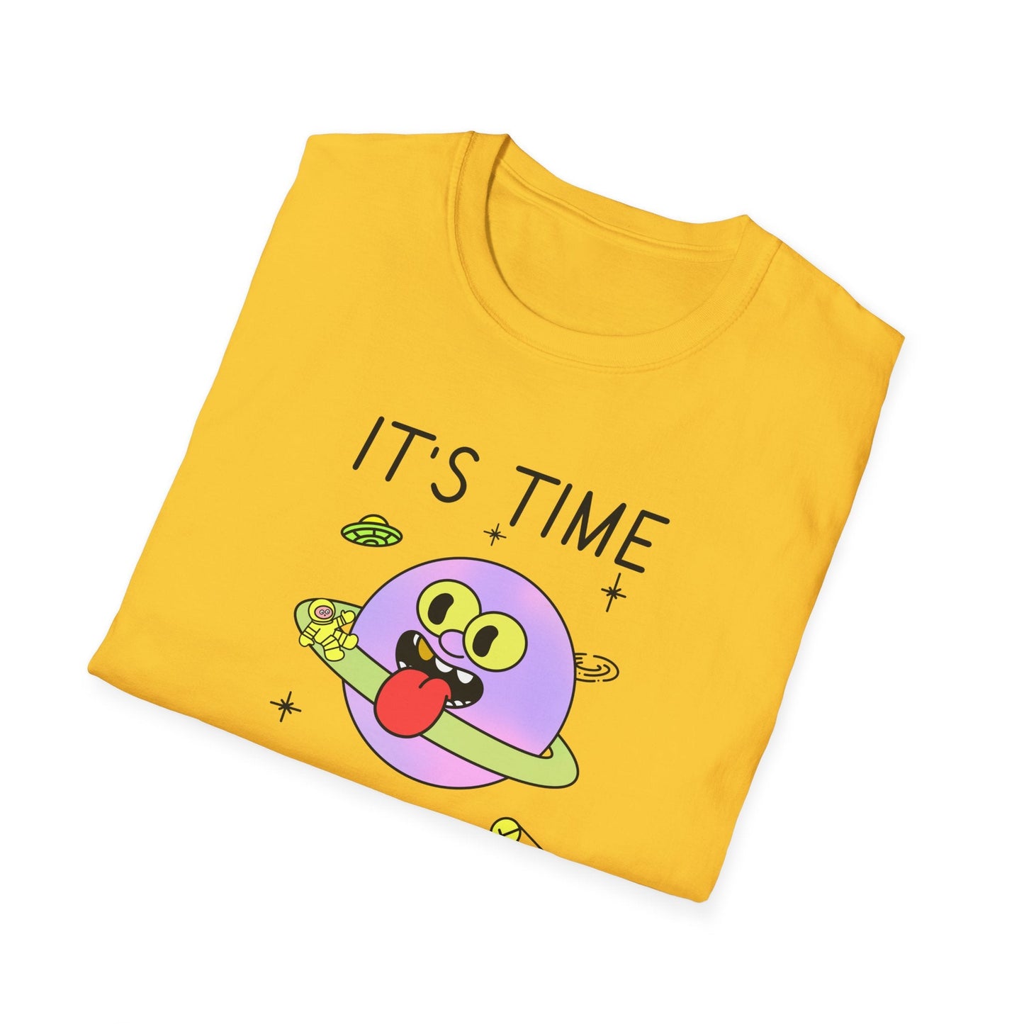 Snack Time Alien TShirt Time For My Favorite Snack Unisex Cotton Cute Space Graphic Tee