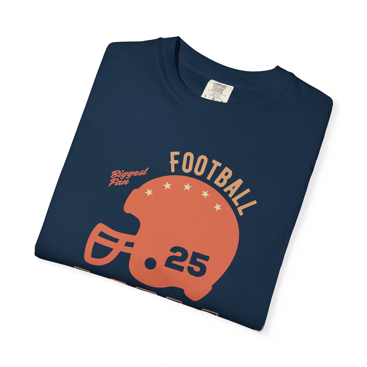 Football Mom T-shirt Mother's Day Mama Tee Unisex Comfort Colors Garment-Dyed Cotton h43