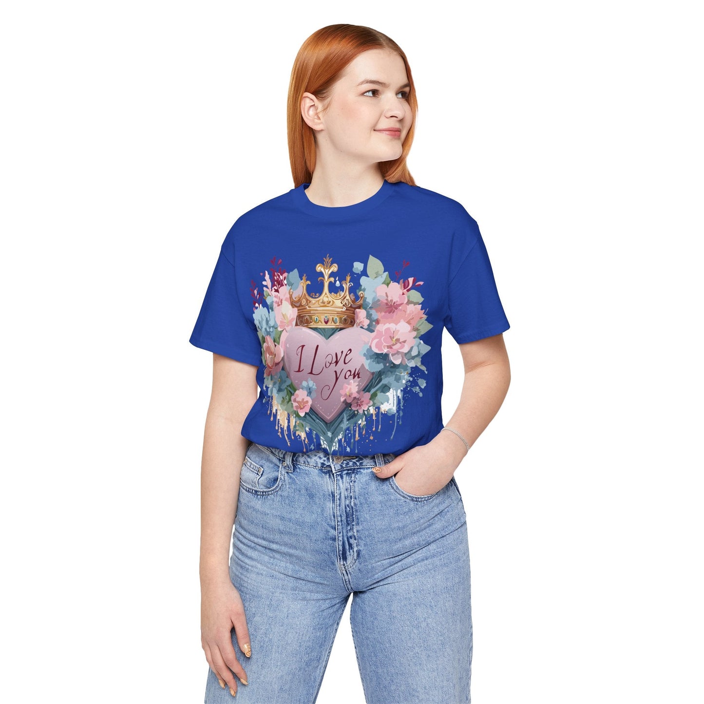 Valentine Graphic Tee Unisex Short Sleeve Jersey Shirt Adelpha Vintage Art Design