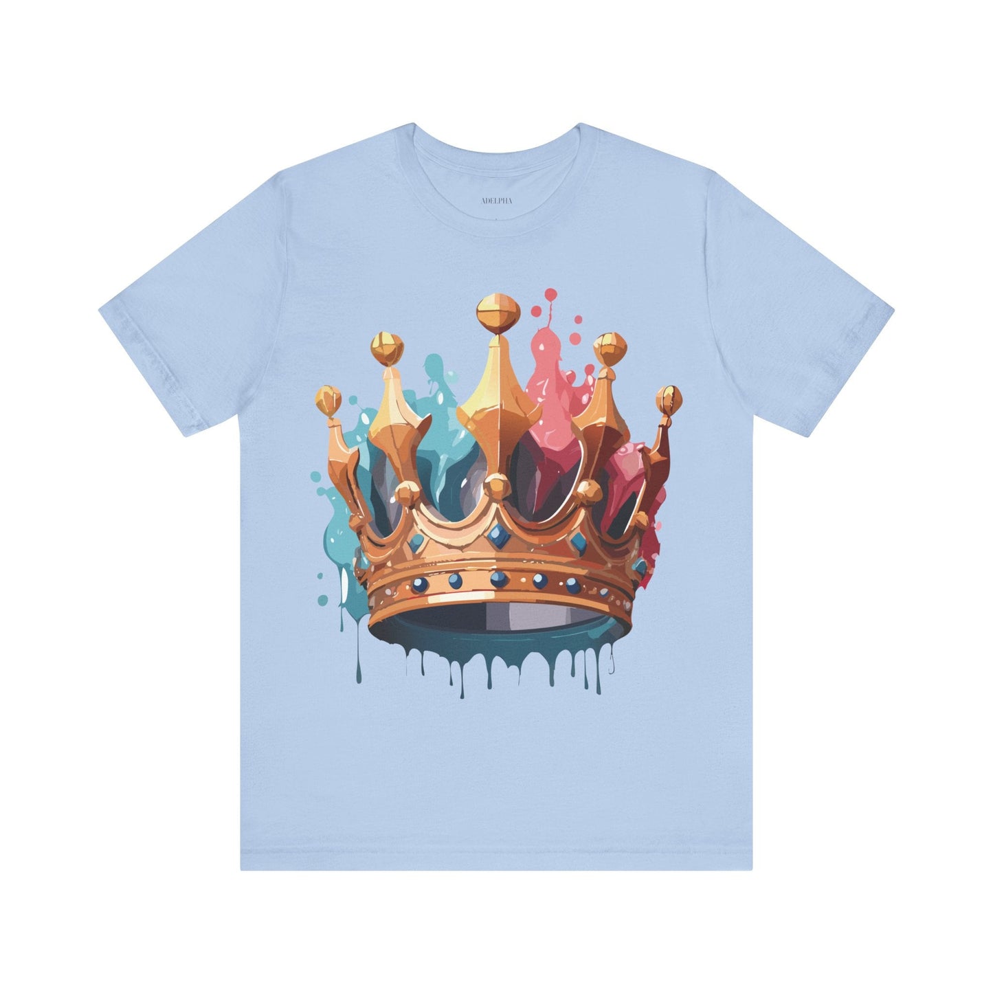 Adelpha Crown Graphic Tee Unisex Vintage Inspired Art Design Short Sleeve Premium Quality