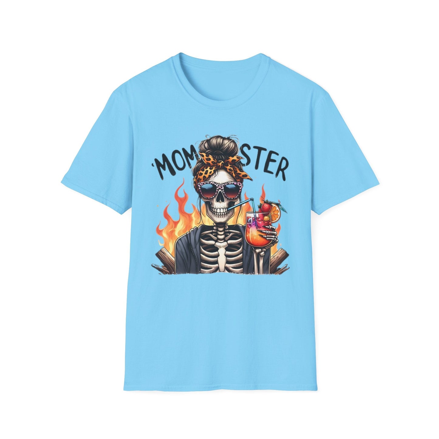 Skull Tee Shirt Unisex Skeleton Shirt Softstyle Gildan 100 Percent Cotton Graphic Tee