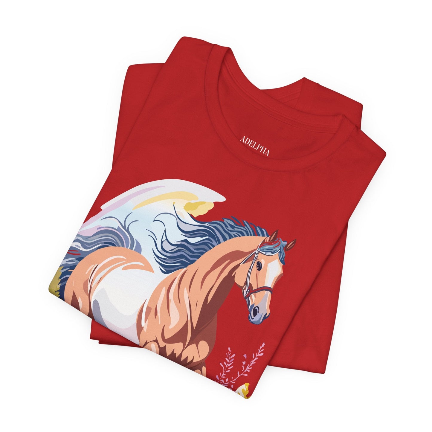 Horse Graphic Unisex 100 Cotton Vintage Animal Art T-Shirt 4
