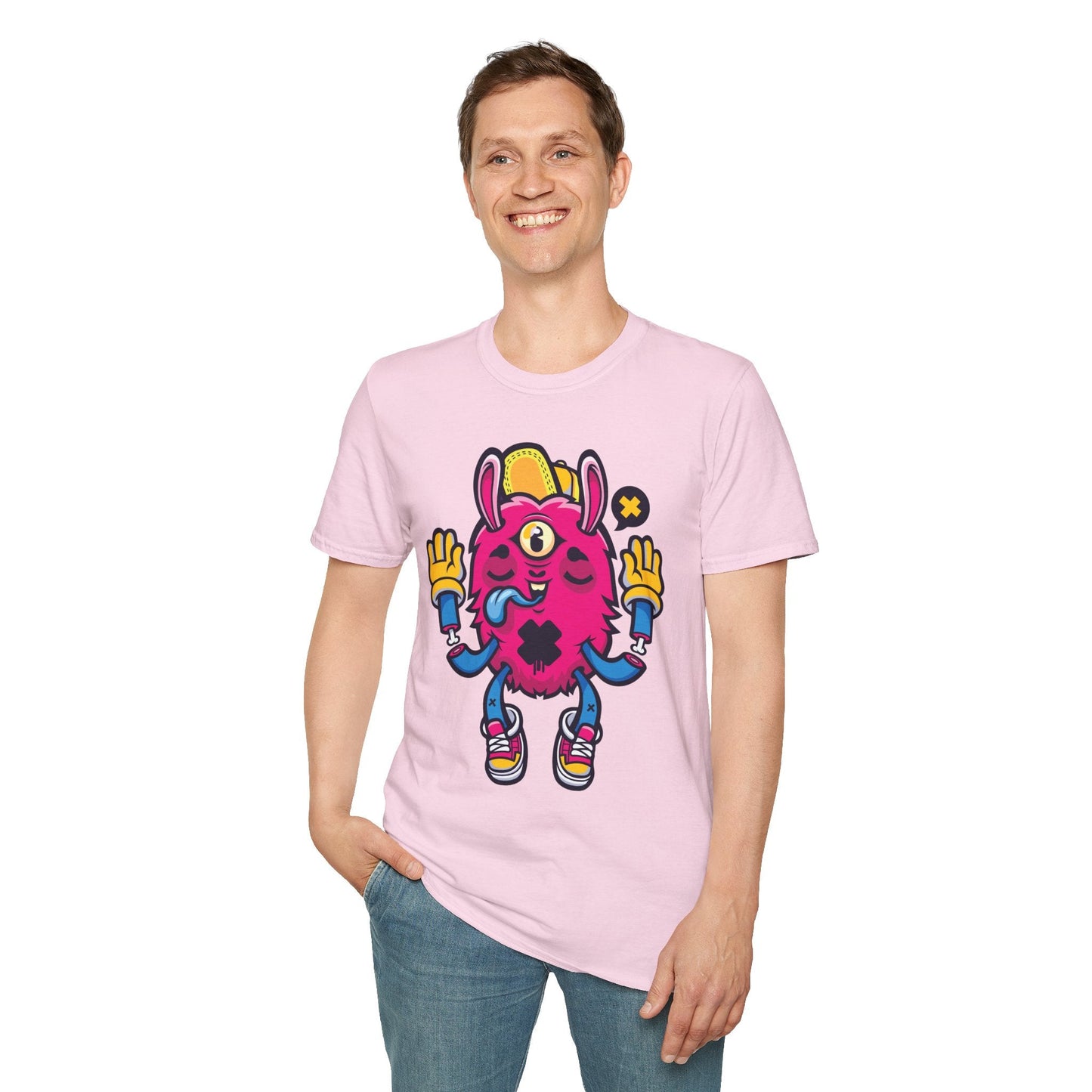 Cartoon T Shirt Animation T Shirt Funny Tee Unisex Softstyle 64000 Gildan Cotton Tee