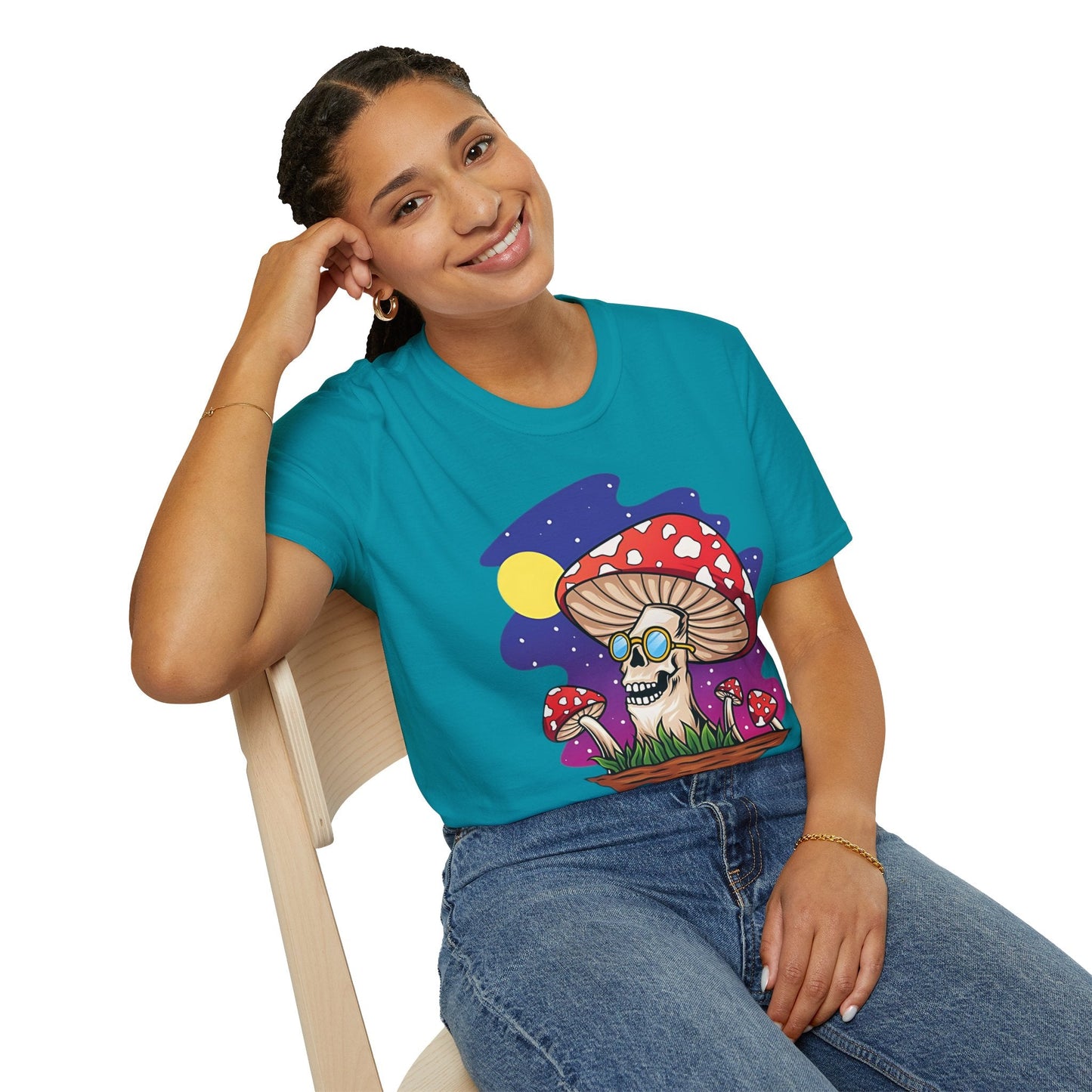 Mashroom Mushroom Tee Shirt Unisex Funny Fungus Design Softstyle 64000 Cotton Tee