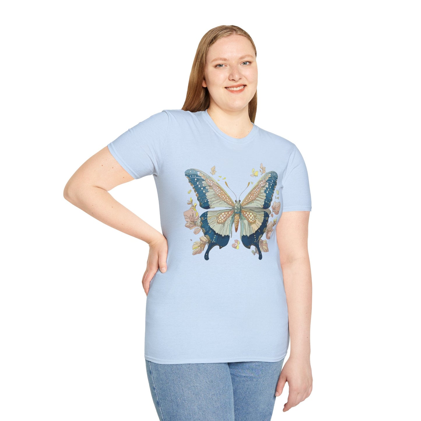 Butterfly Shirt Unisex T Shirt Monarch Butterfly Softstyle Gildan 100 Cotton Tee