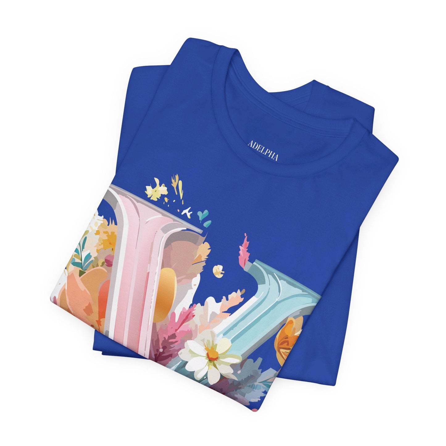 Letter V Shirt Graphic Tee Unisex Jersey Short Sleeve Vintage Inspired Artwork Adelpha