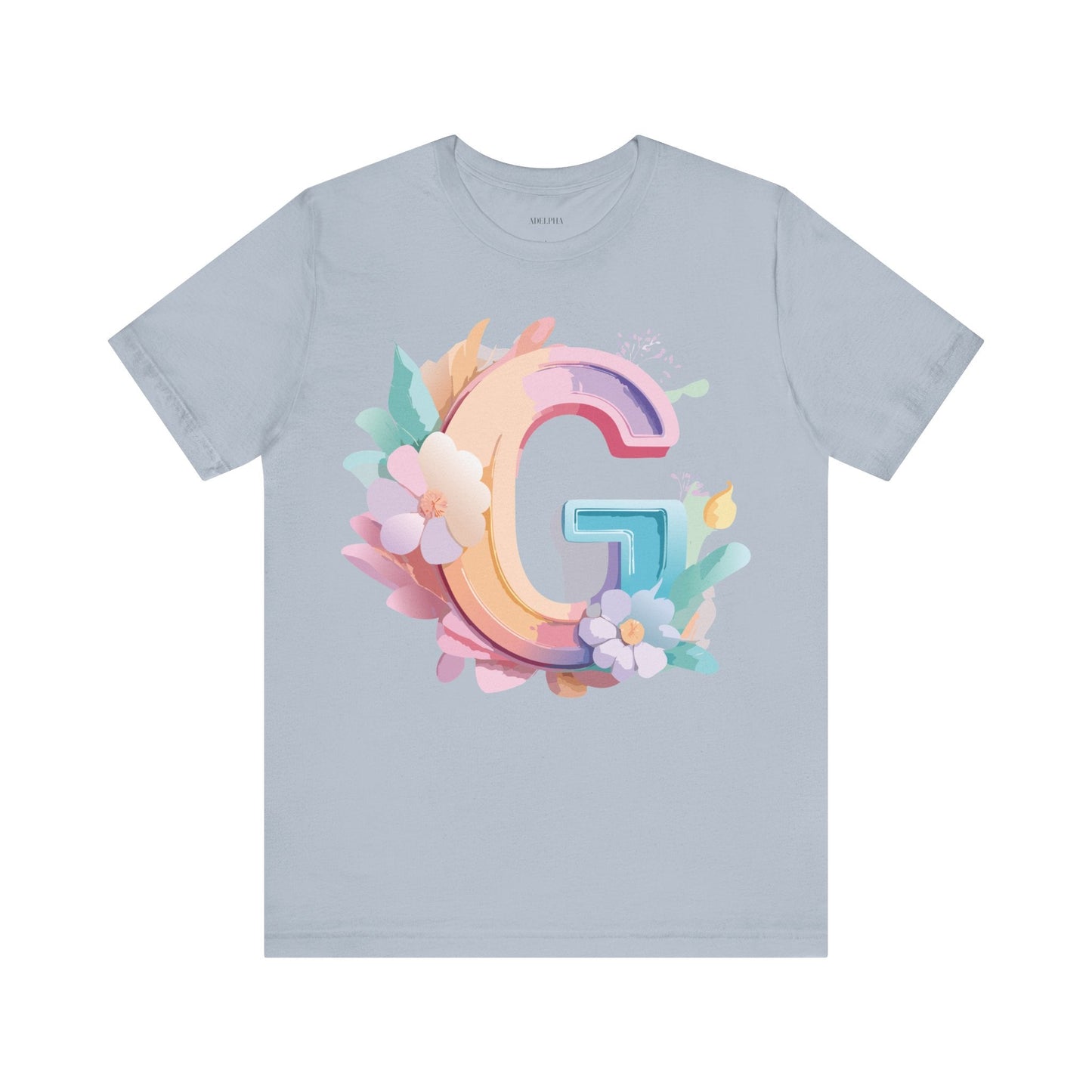 Letter G Shirt Unisex Graphic Tee With Vintage Inspired Artwork Adelpha Premium Tee