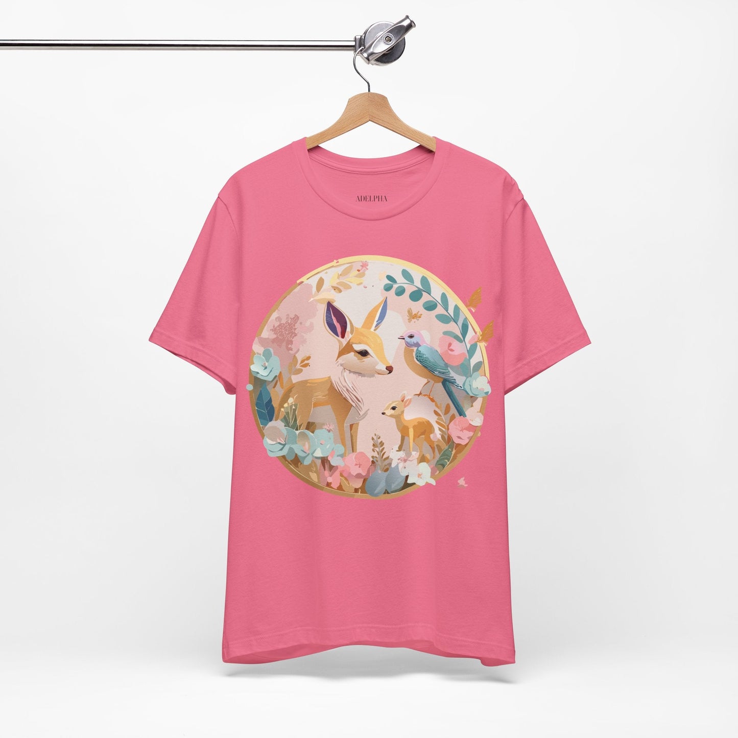 Adelpha Medallion Graphic T Shirt Unisex Short Sleeve Vintage Inspired Art Design Tee