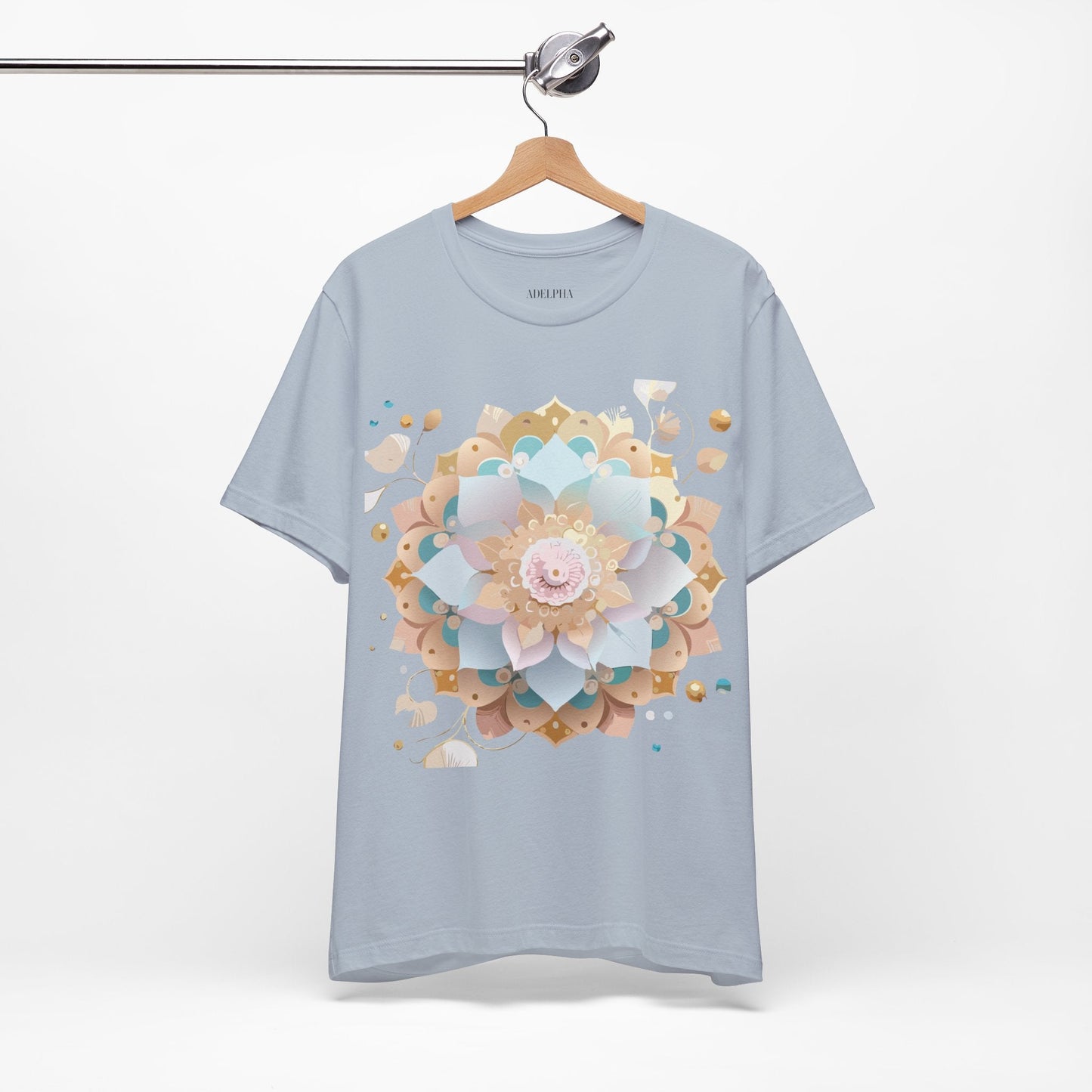 Mandala Graphic Unisex 100 Cotton Vintage Floral Artwork Tee 9