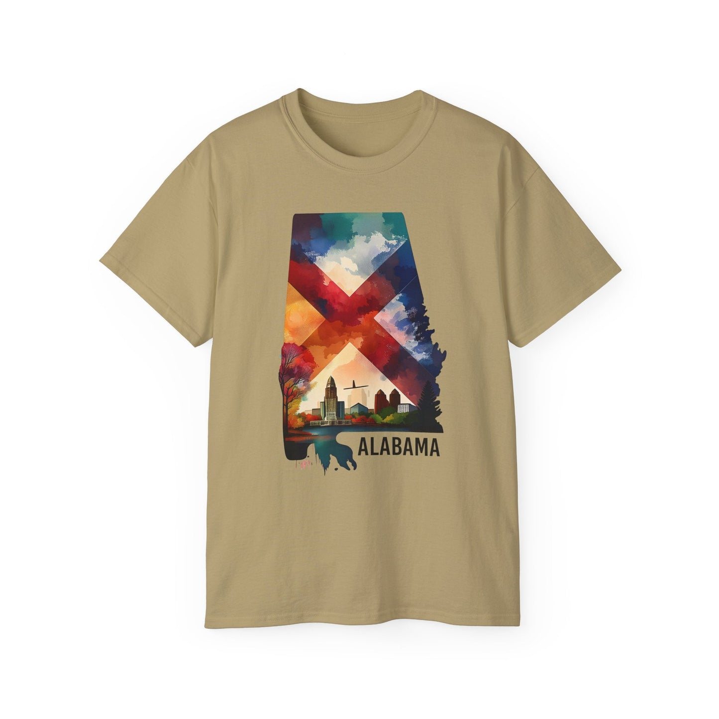 Alabama Graphic Unisex 100 Cotton T‑Shirt 1
