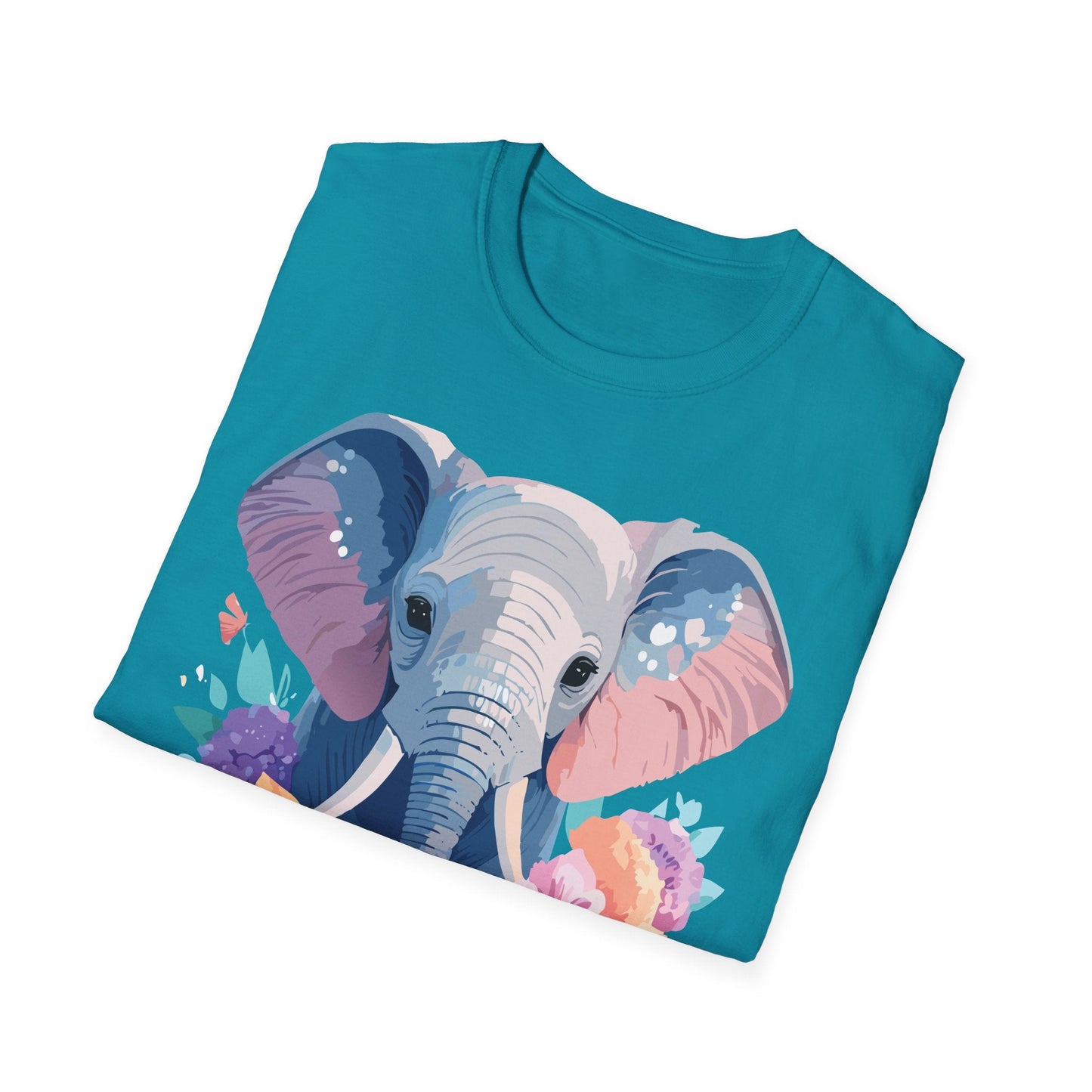 Elephant Graphic T Shirt Unisex Softstyle 64000 Cotton Animals T Shirt For Adults Premium