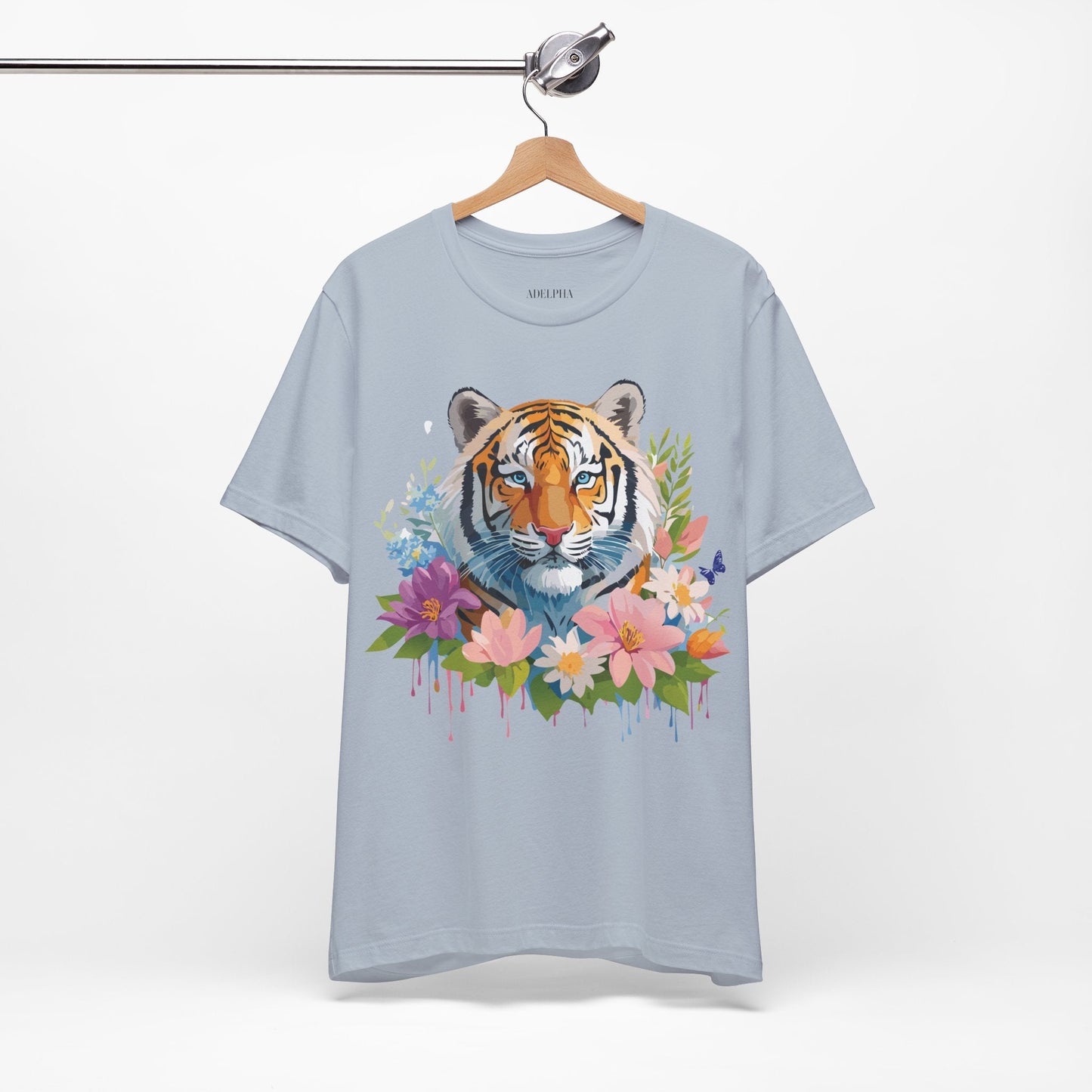 Tiger Graphic Tee Unisex Vintage Inspired Shirt By Adelpha Premium Short Sleeve Edition
